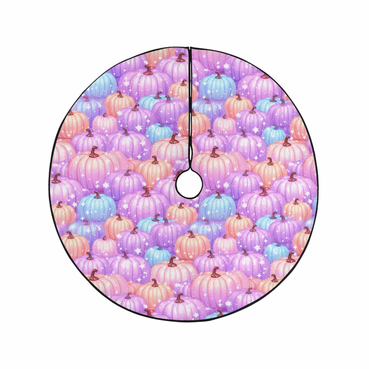 Pastel Pumpkin  Christmas Tree Skirt