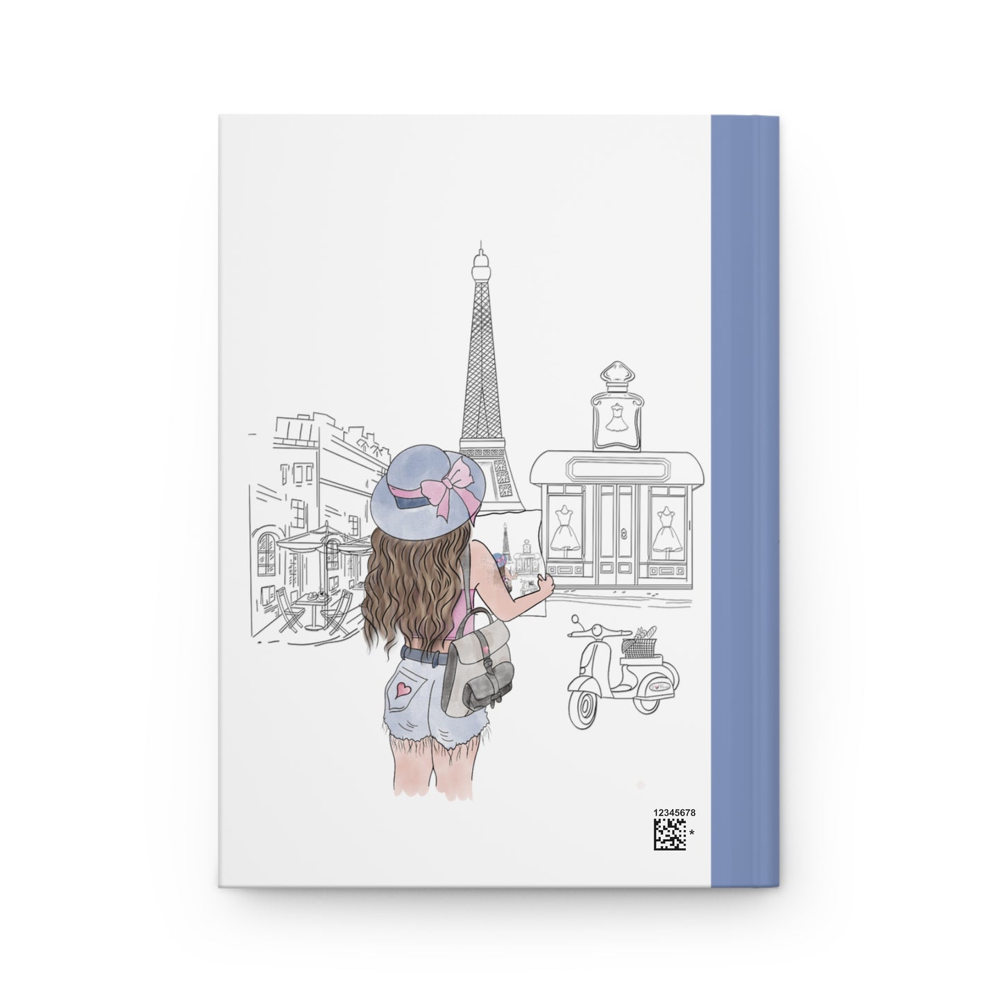 Personalised Hardcover Journal Matte, Paris, Personalised The Best things in Life