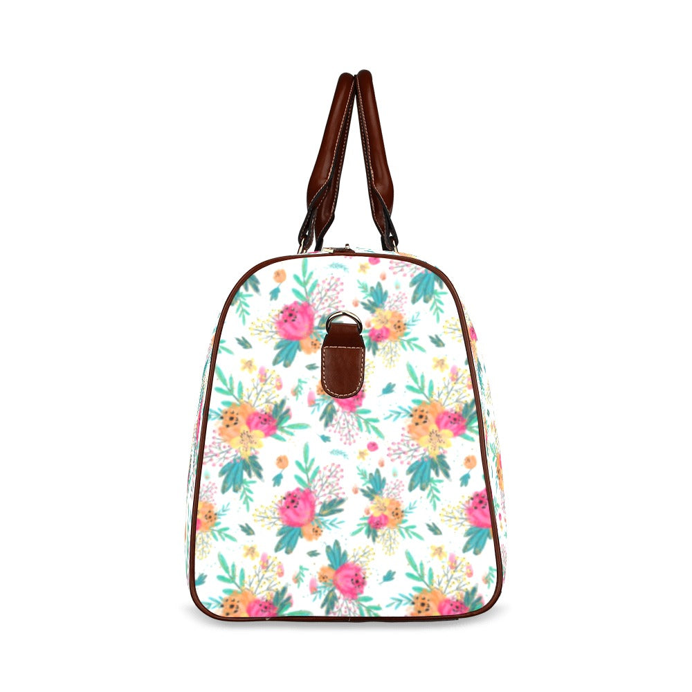 Australian Floral Waterproof Travel Bag/Small (Model 1639)