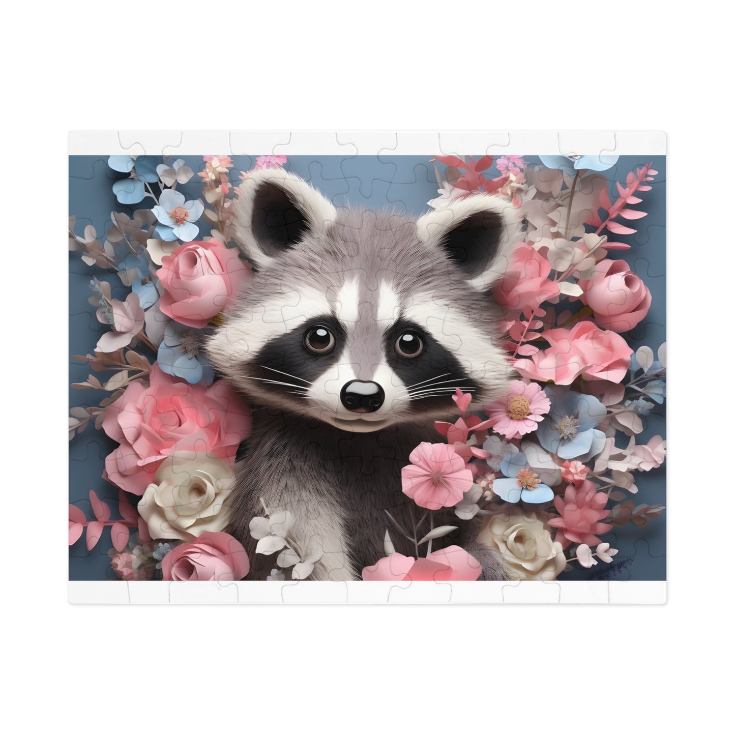 Puzzle, Racoon, Personalised/Non-Personalised (30, 110, 252, 500,1000-Piece) awd-563