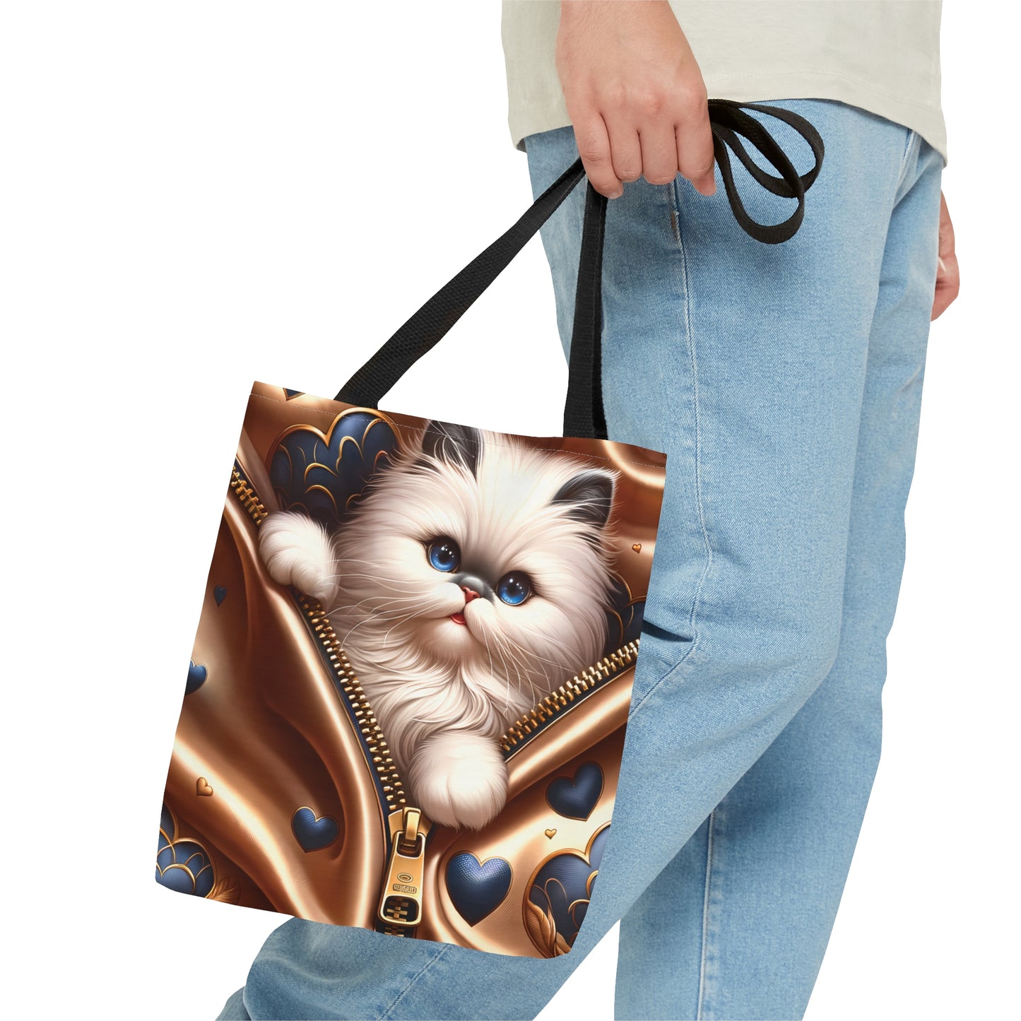 Tote Bag, Cat, Personalised/Non-Personalised Tote bag