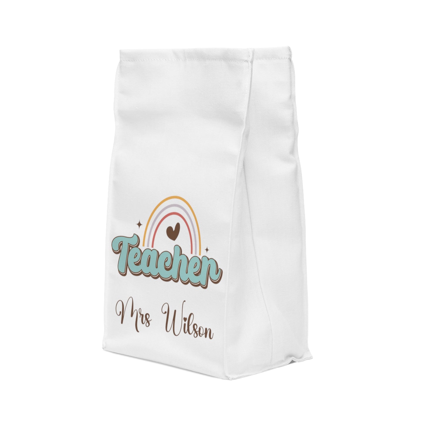 Personalised Insulated Lunch Bag, Teacher, Seeds that Grow Lunch Bag, Rainbow