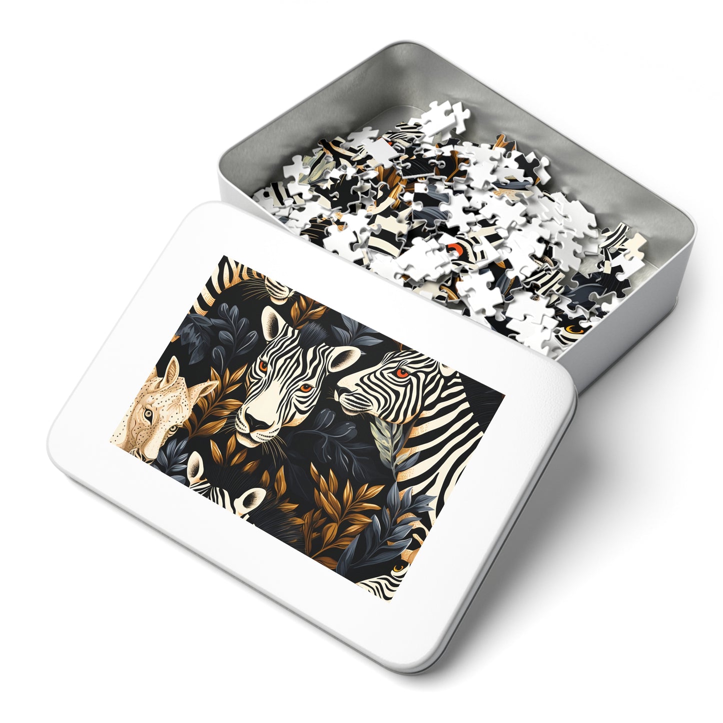 Jigsaw Puzzle, Zebra, Personalised/Non-Personalised (30, 110, 252, 500,1000-Piece)