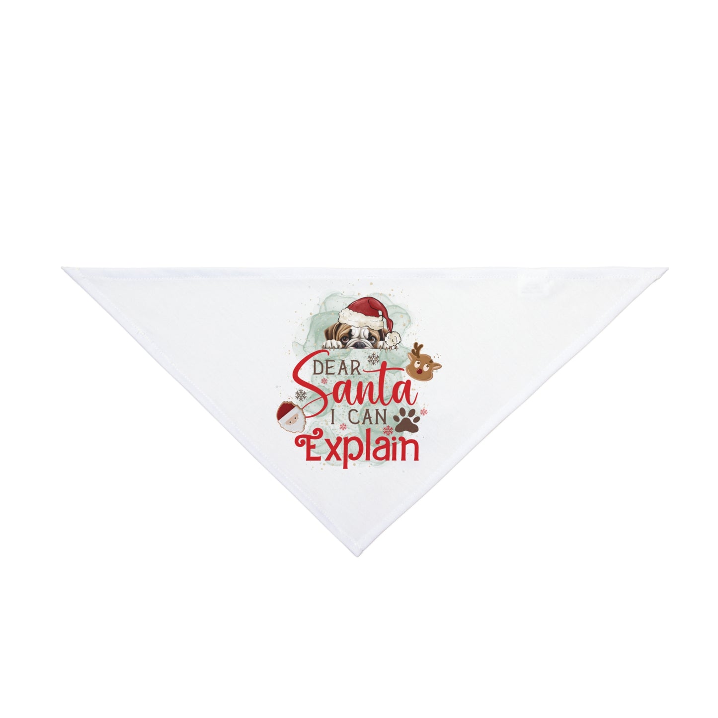 Bandana, Dear Santa I can Explain, Christmas Pet Bandana