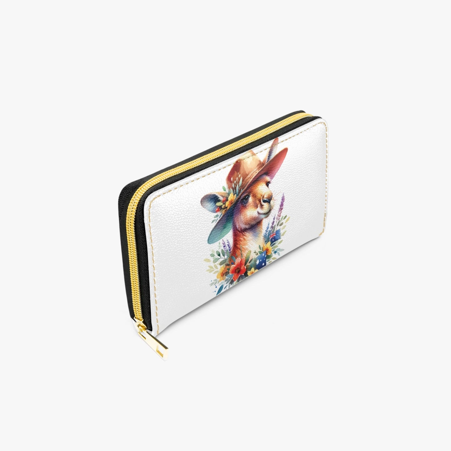 Long Type Zipper Purse, Kangaroo, awd-1316