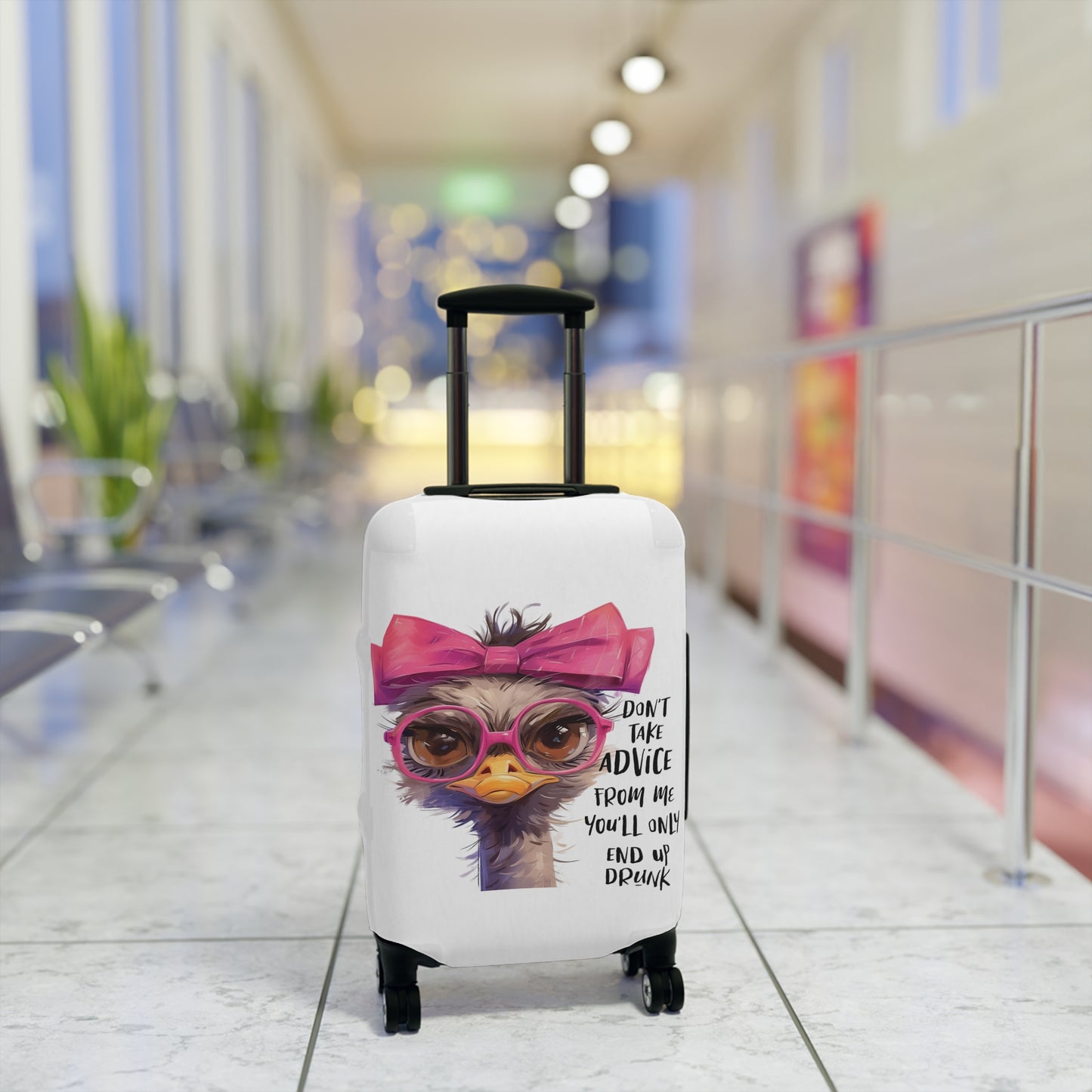 Luggage Cover, Emu, Don't take advice from me you'll only end up drunk, awd-4027