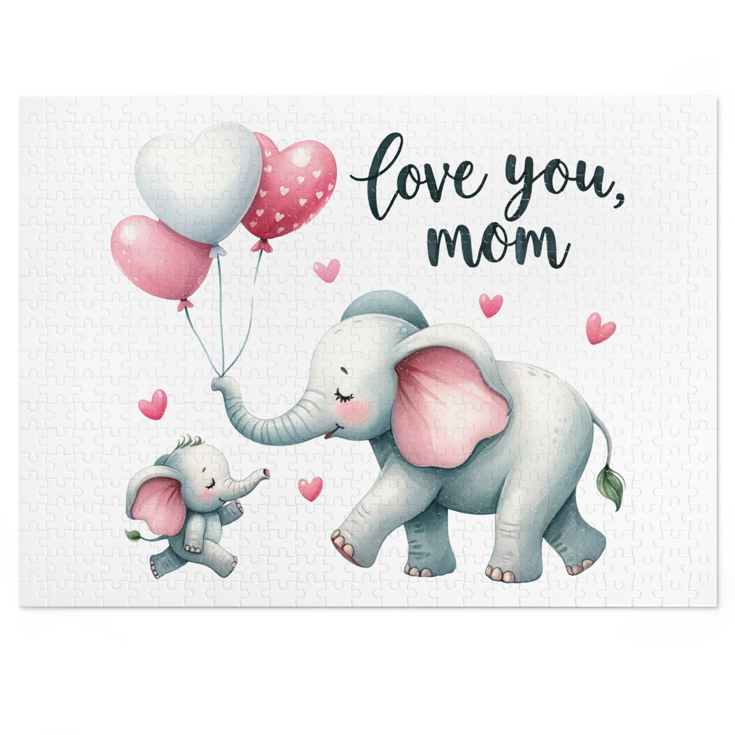 Jigsaw Puzzle, Elephant, Personalised/Non-Personalised (30, 110, 252, 500,1000-Piece)