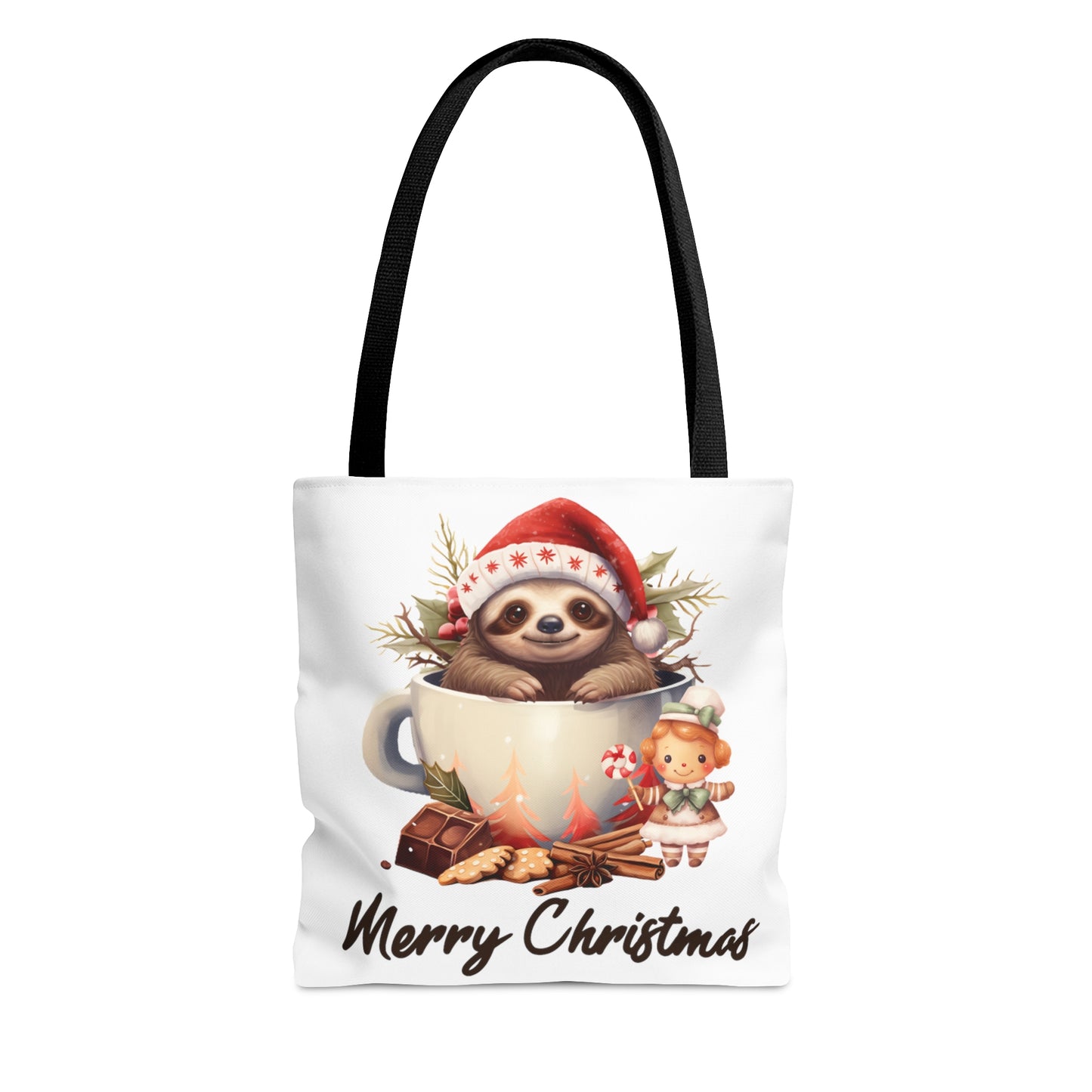 Tote Bag, Christmas, Sloth, Personalised/Non-Personalised Tote bag