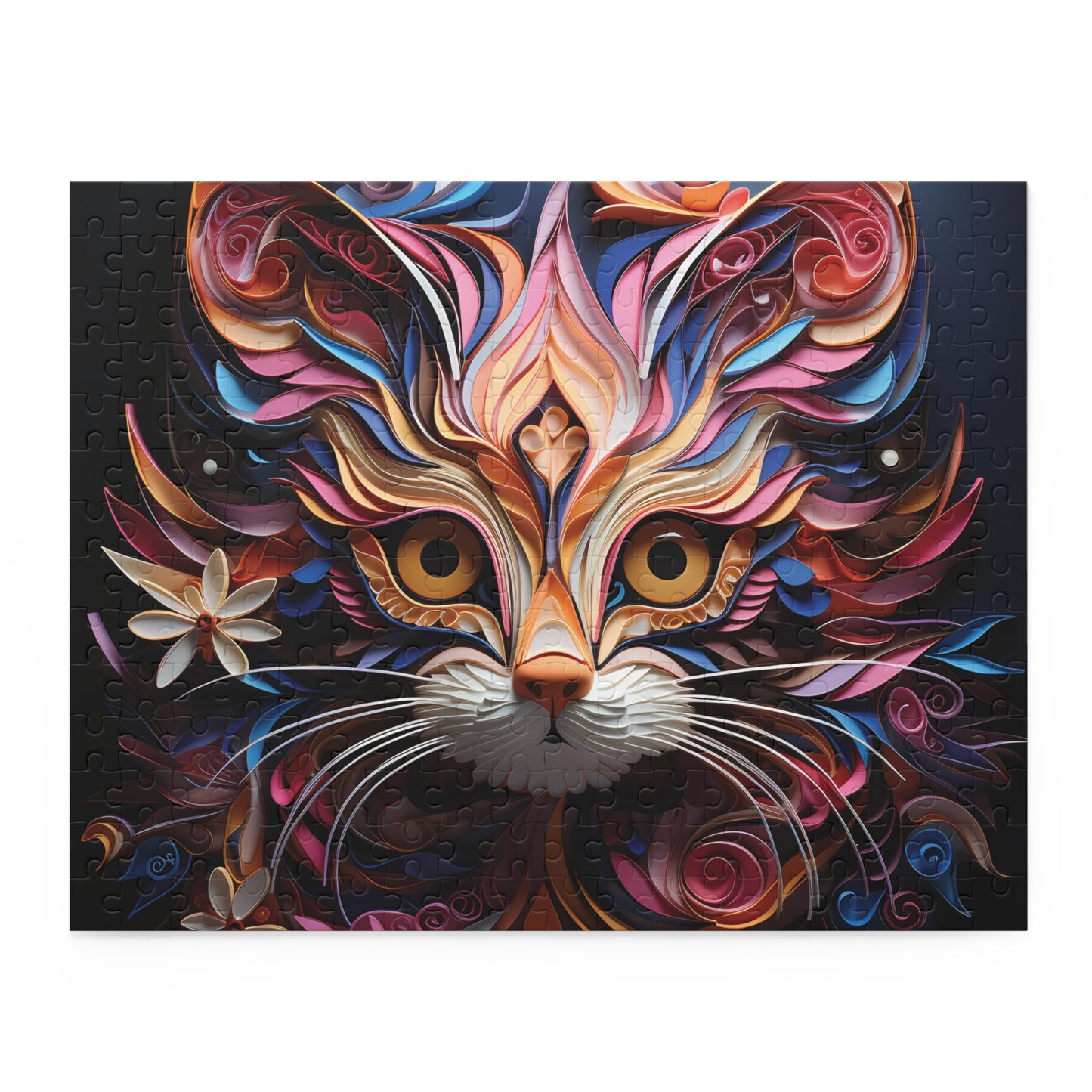 Personalised/Non-Personalised Puzzle, Cat (120, 252, 500-Piece)