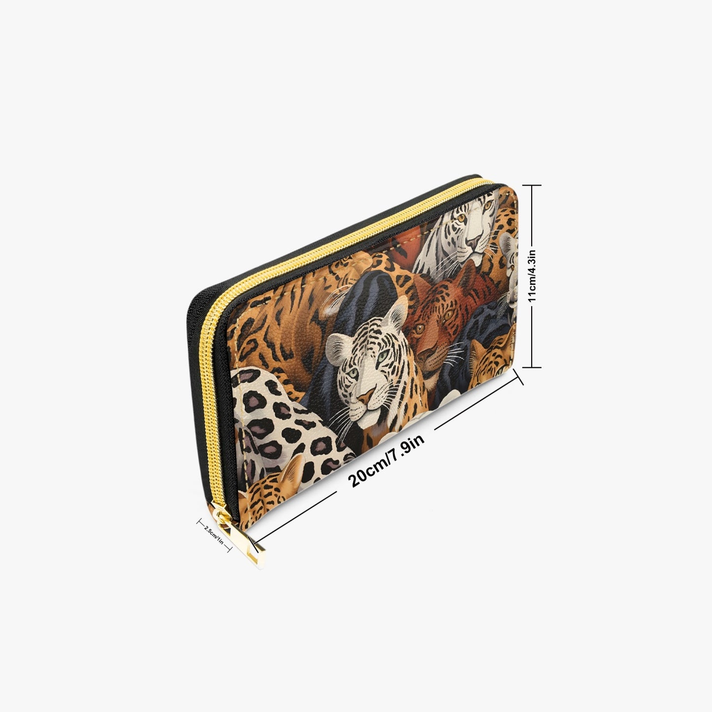 Long Type Zipper Purse - Leopard