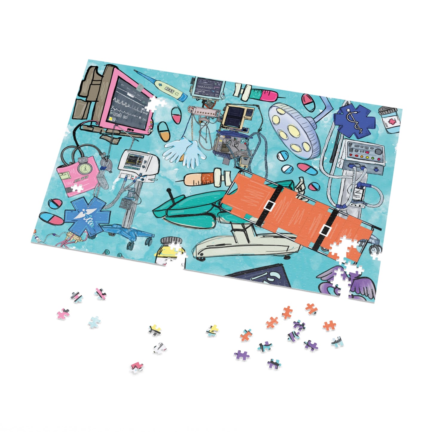 Jigsaw Puzzle, Trauma Nurse, Personalised/Non-Personalised (30, 110, 252, 500,1000-Piece)