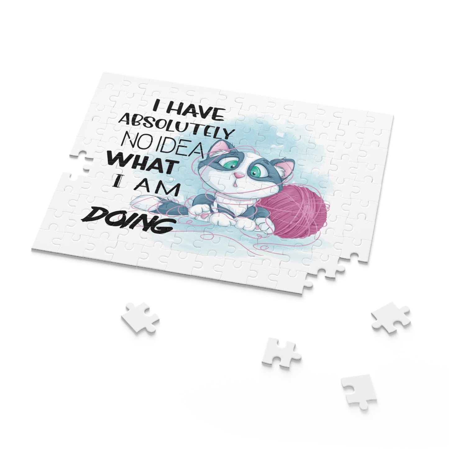 Personalised/Non-Personalised Puzzle, Cat, I Have absolutely no idea what I am doing (120, 252, 500-Piece)