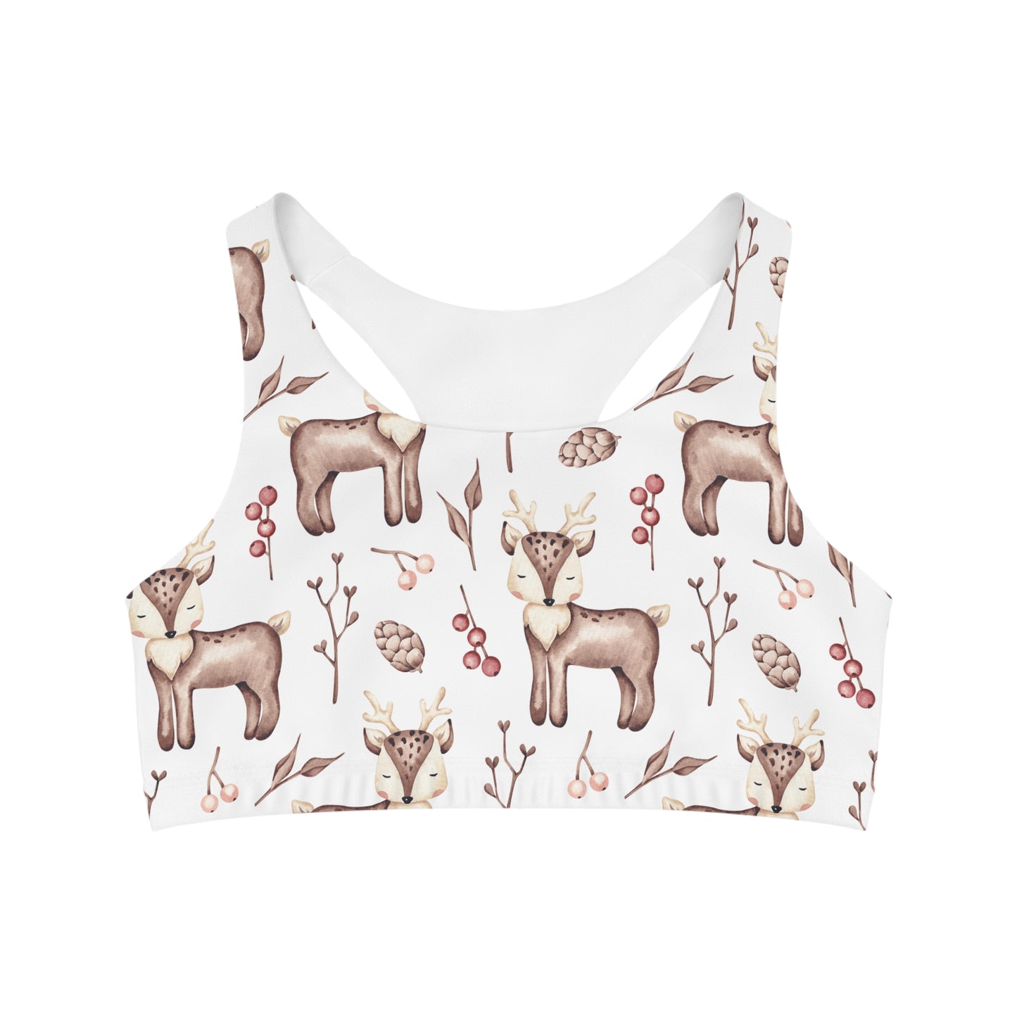 Seamless Sports Bra, Deer