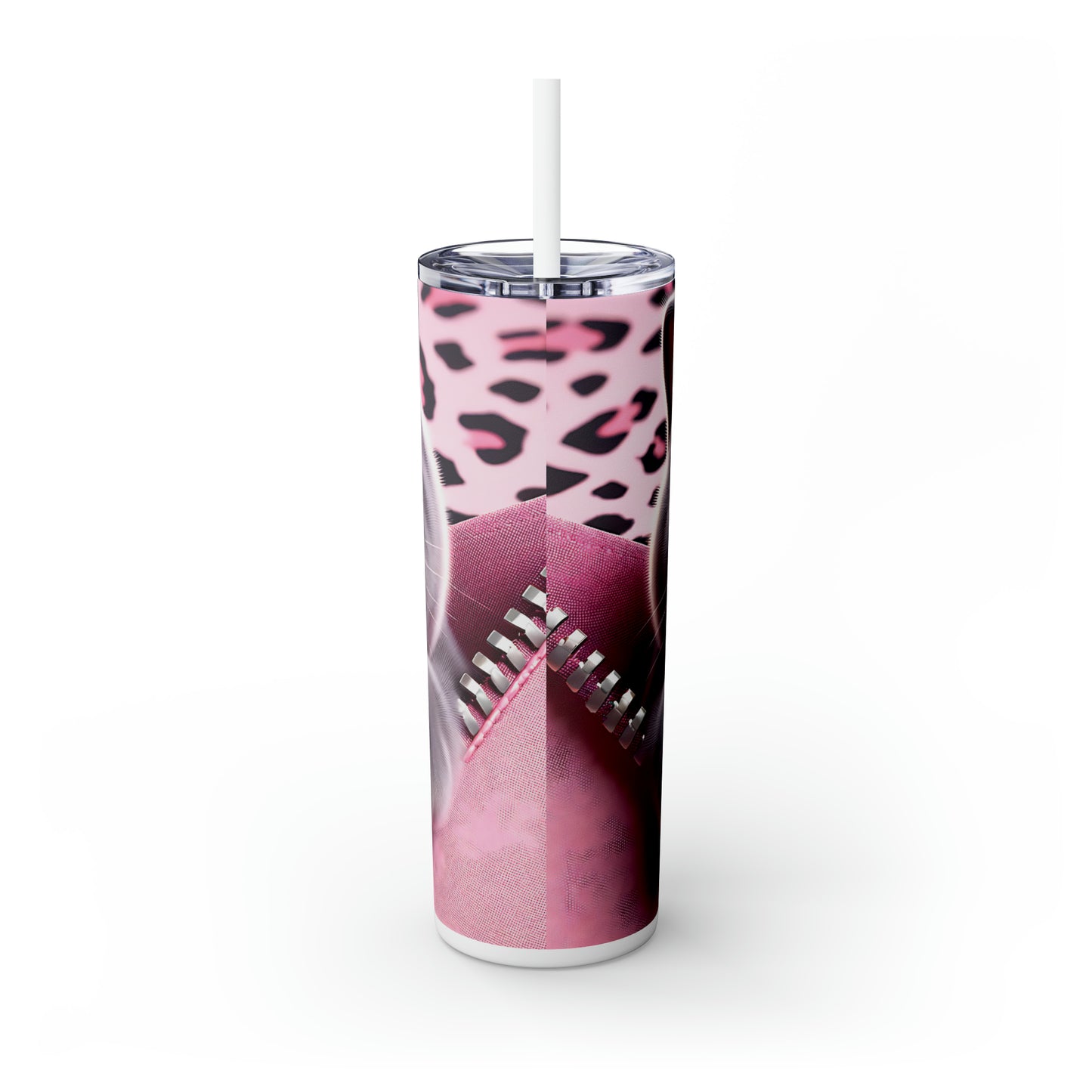 Skinny Tumbler with Straw, 20oz, Cat, Valentines Day, awd-751