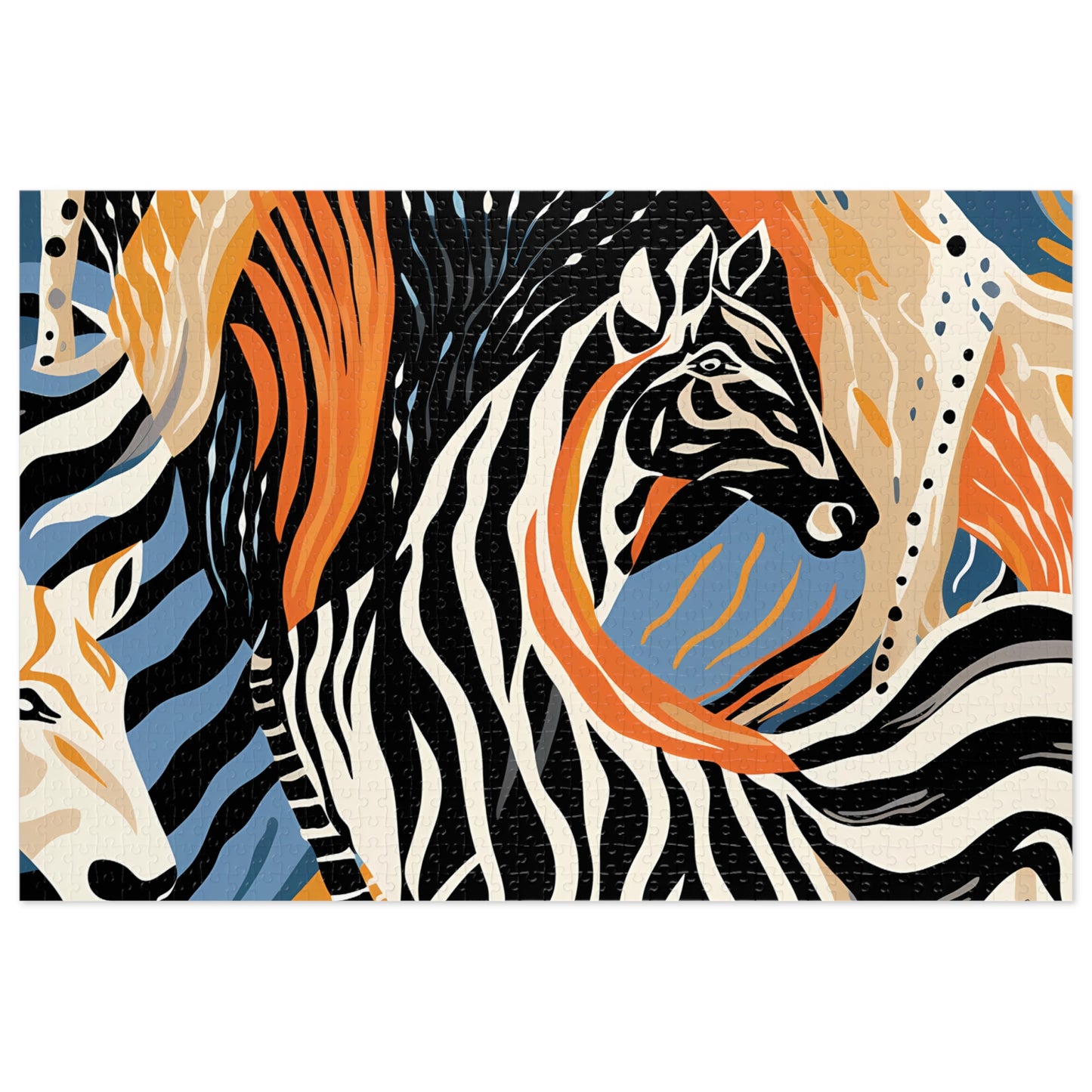 Jigsaw Puzzle, Zebra, Personalised/Non-Personalised (30, 110, 252, 500,1000-Piece)