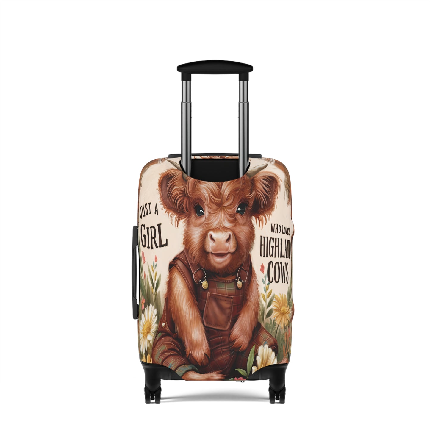 Luggage Cover, Just a Girl who Loves Highland Cows, awd-3093