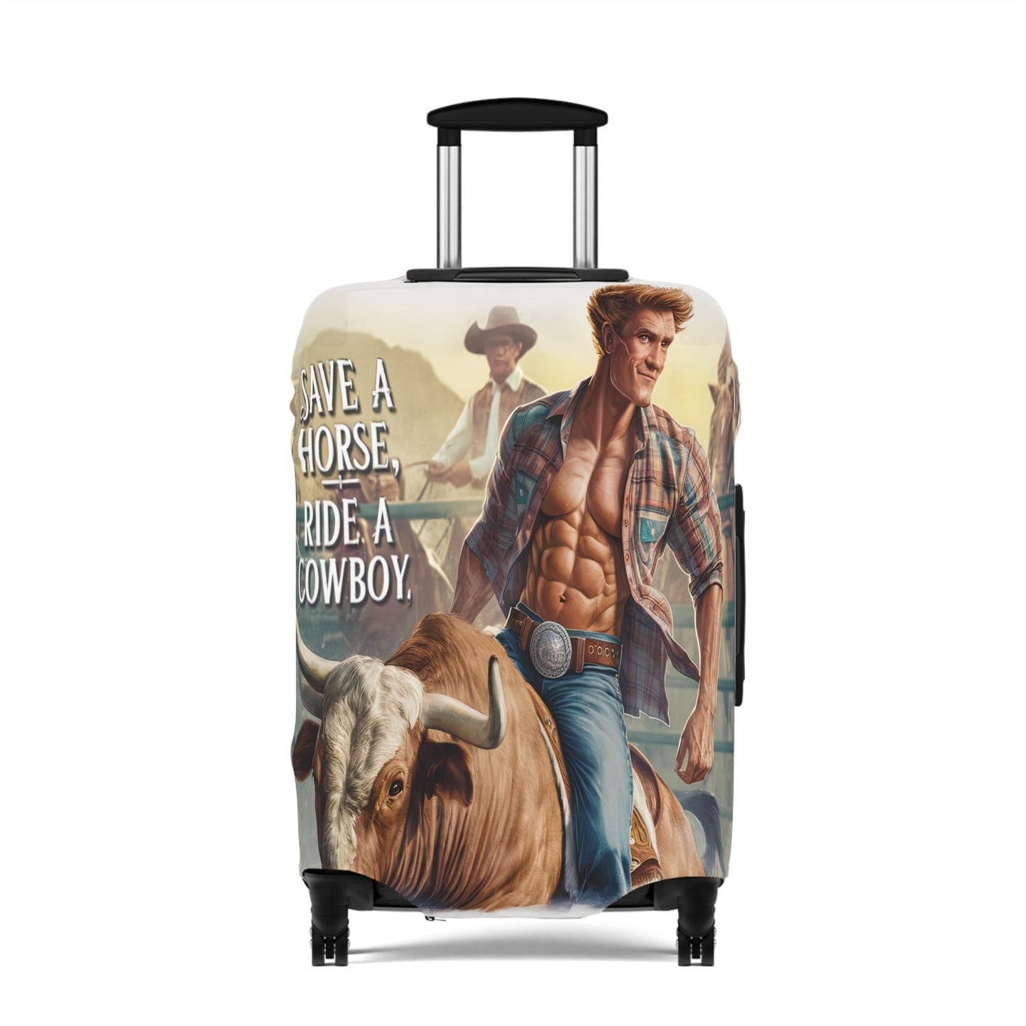 Luggage Cover, Country and Western, Save a  Horse Ride a Cowboy, awd-1681