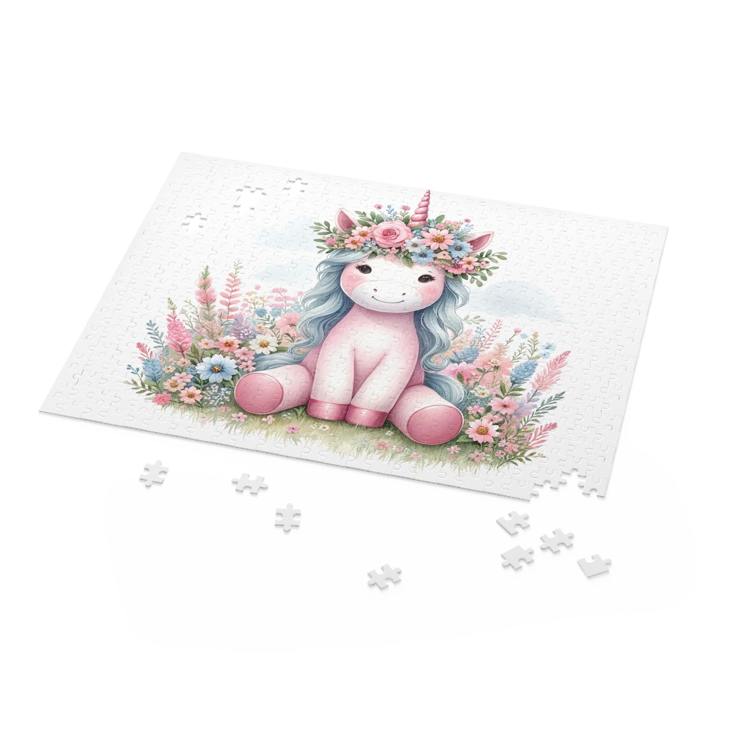 Personalised/Non-Personalised Puzzle, Unicorn (120, 252, 500-Piece)