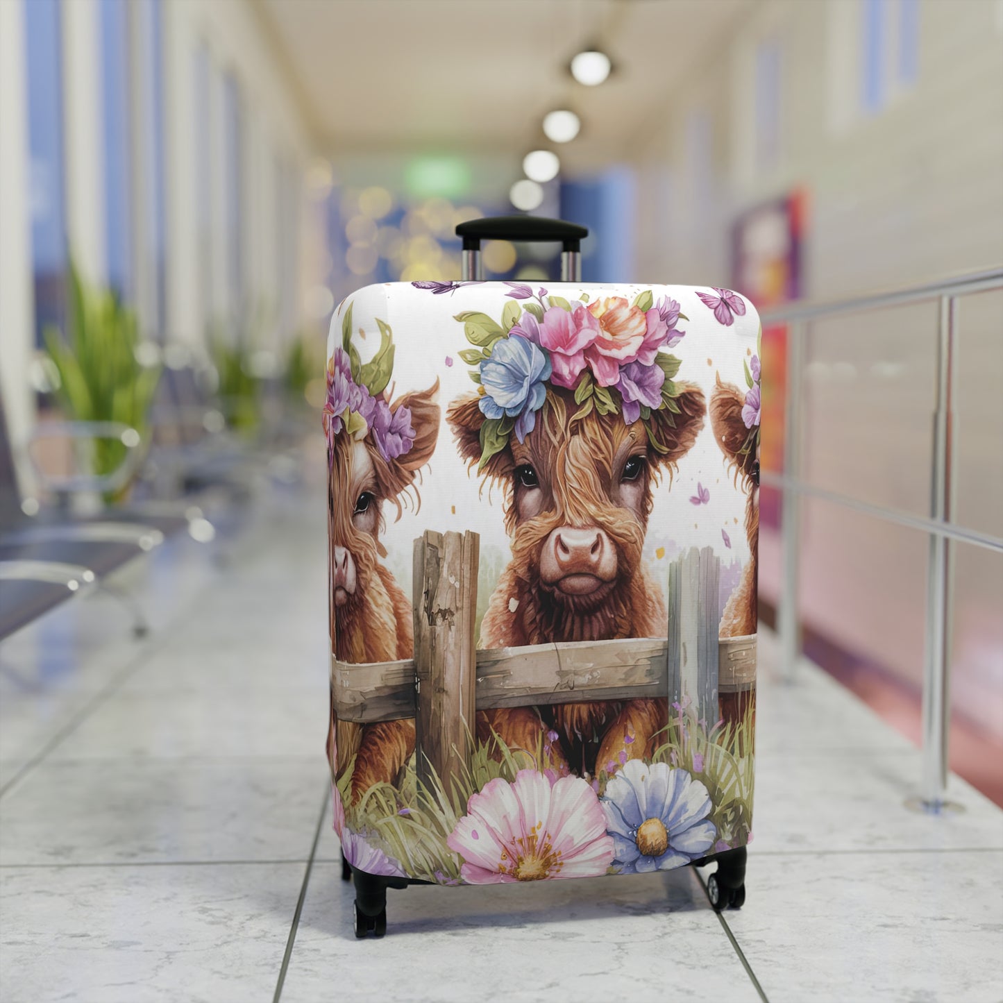 Luggage Cover, Highland Cow, awd-1764