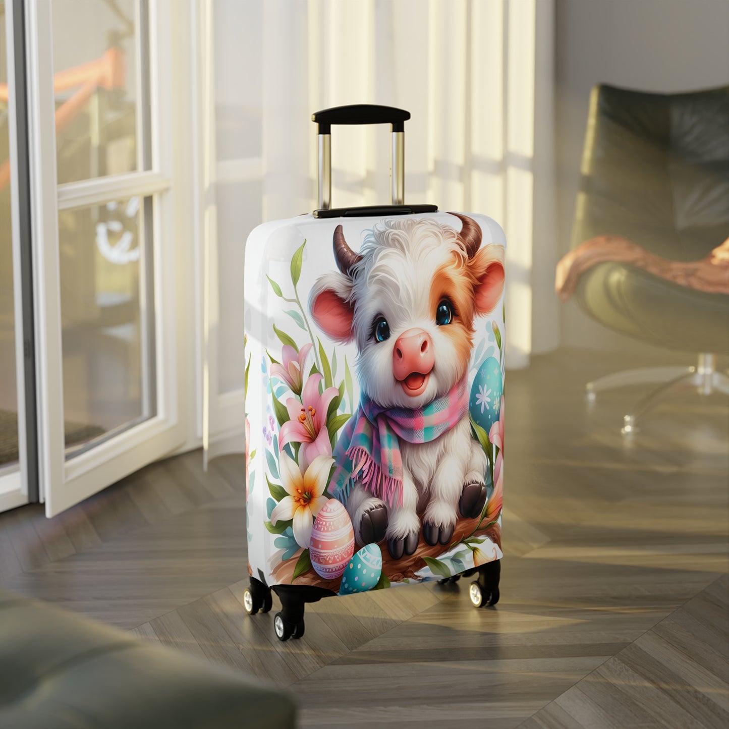 Luggage Cover, Cow, awd-1629