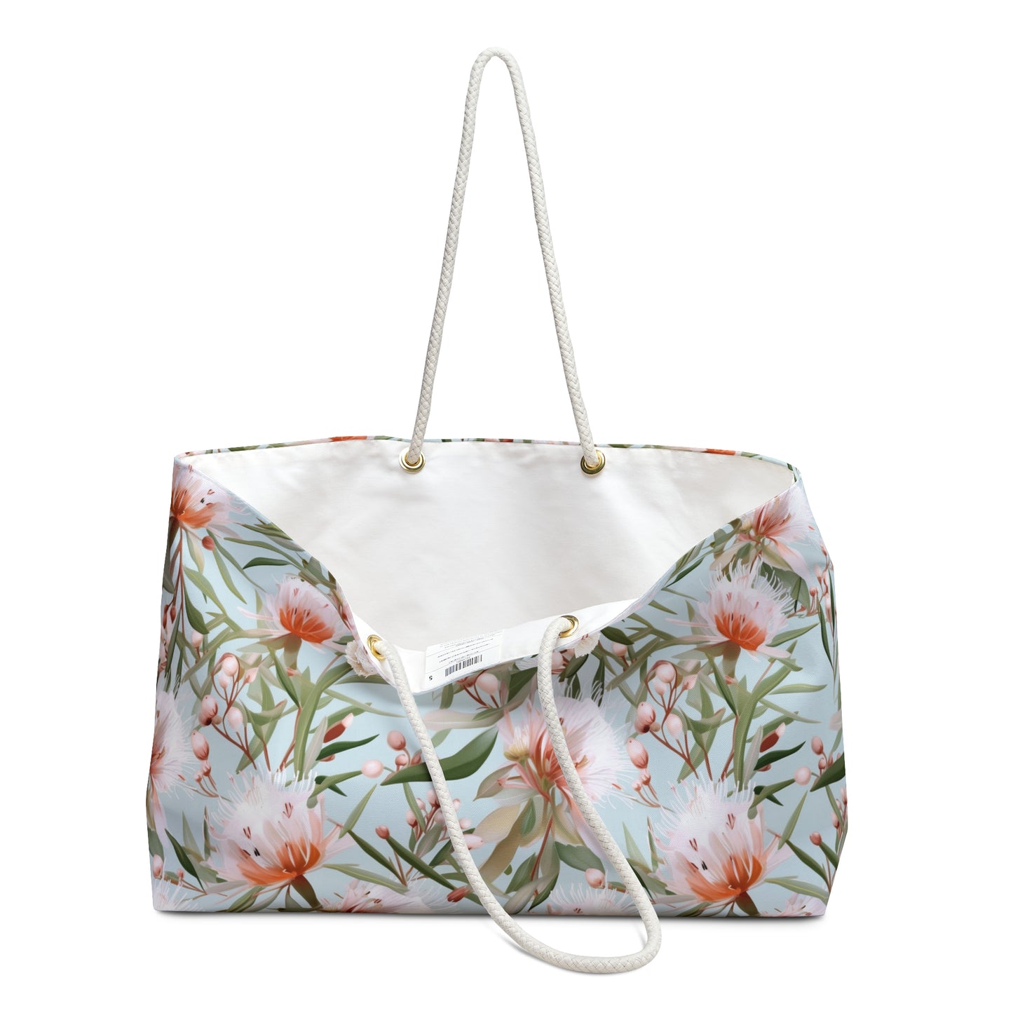 Personalised Weekender Bag, Australian Floral, Large Weekender Bag, Beach Bag, Book Bag