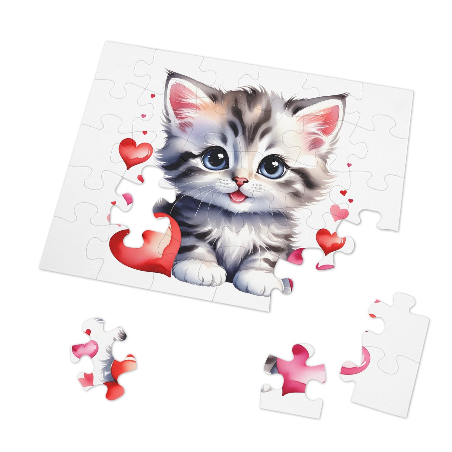 Jigsaw Puzzle, Cat, Personalised/Non-Personalised (30, 110, 252, 500,1000-Piece)