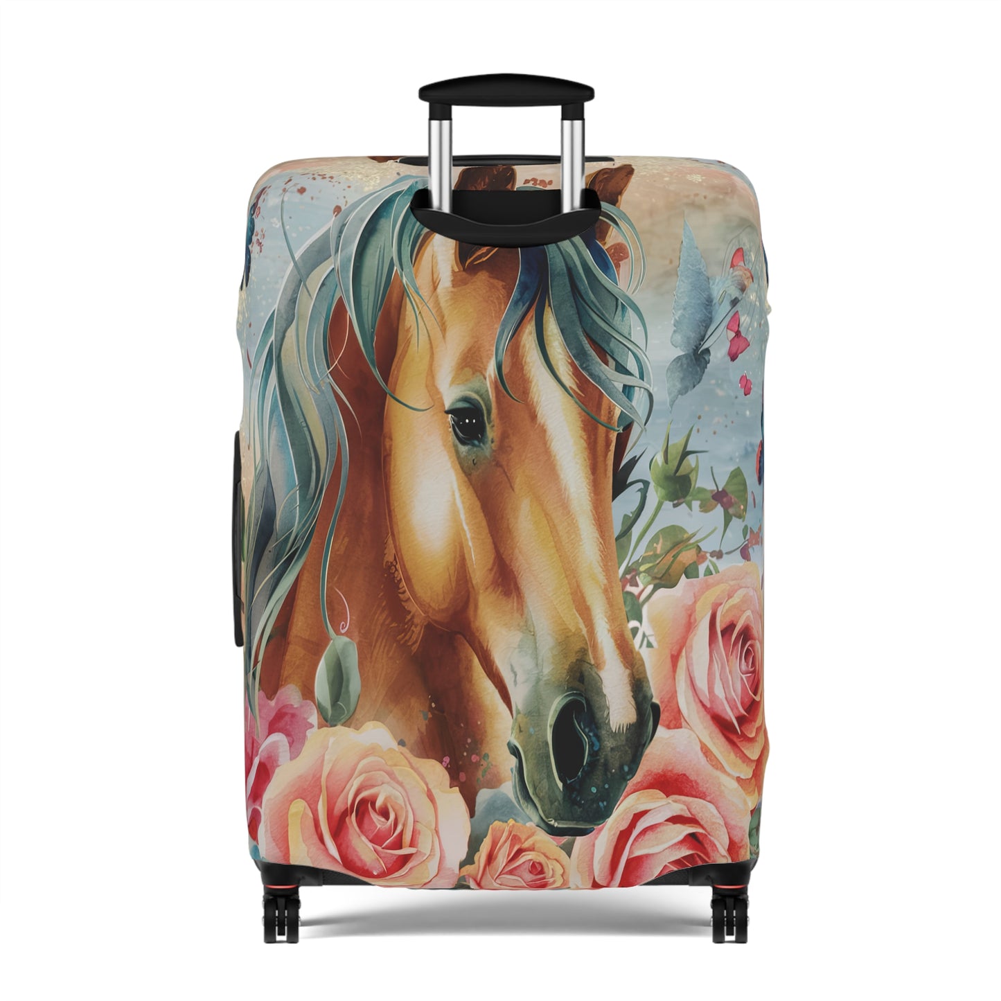 Luggage Cover, Country and Western, Boho Floral Horse, awd-1720