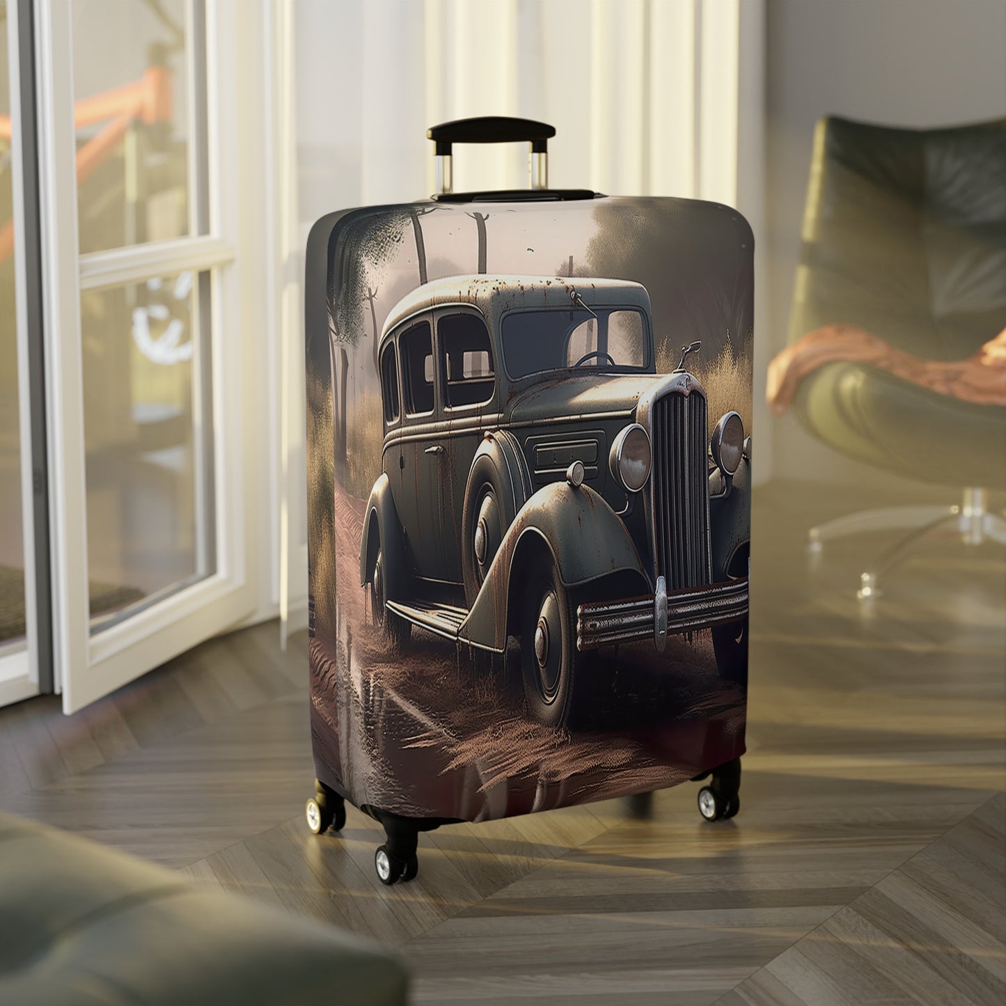 Luggage Cover, Vintage Car, awd-328