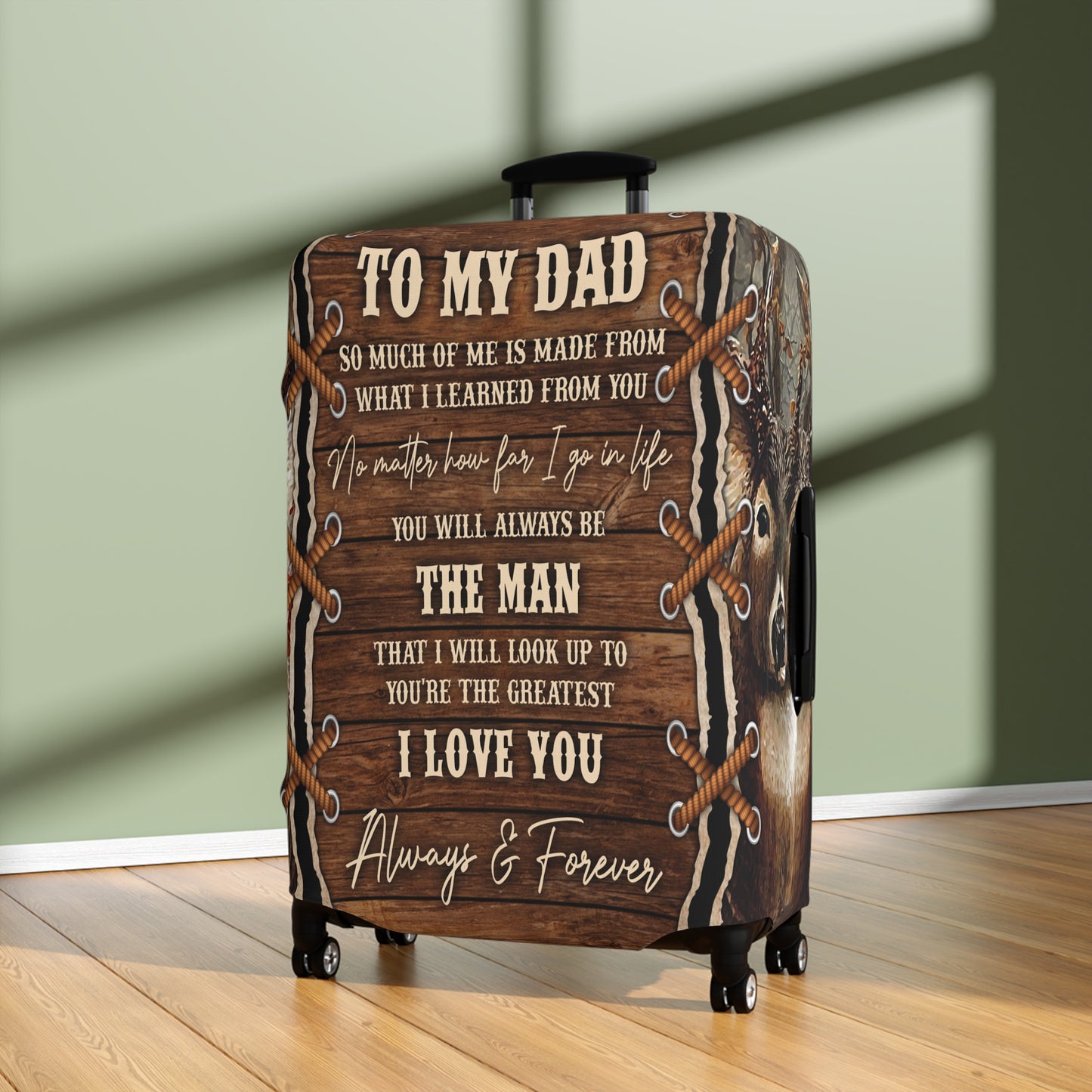 Luggage Cover, Dad Quote, awd-205