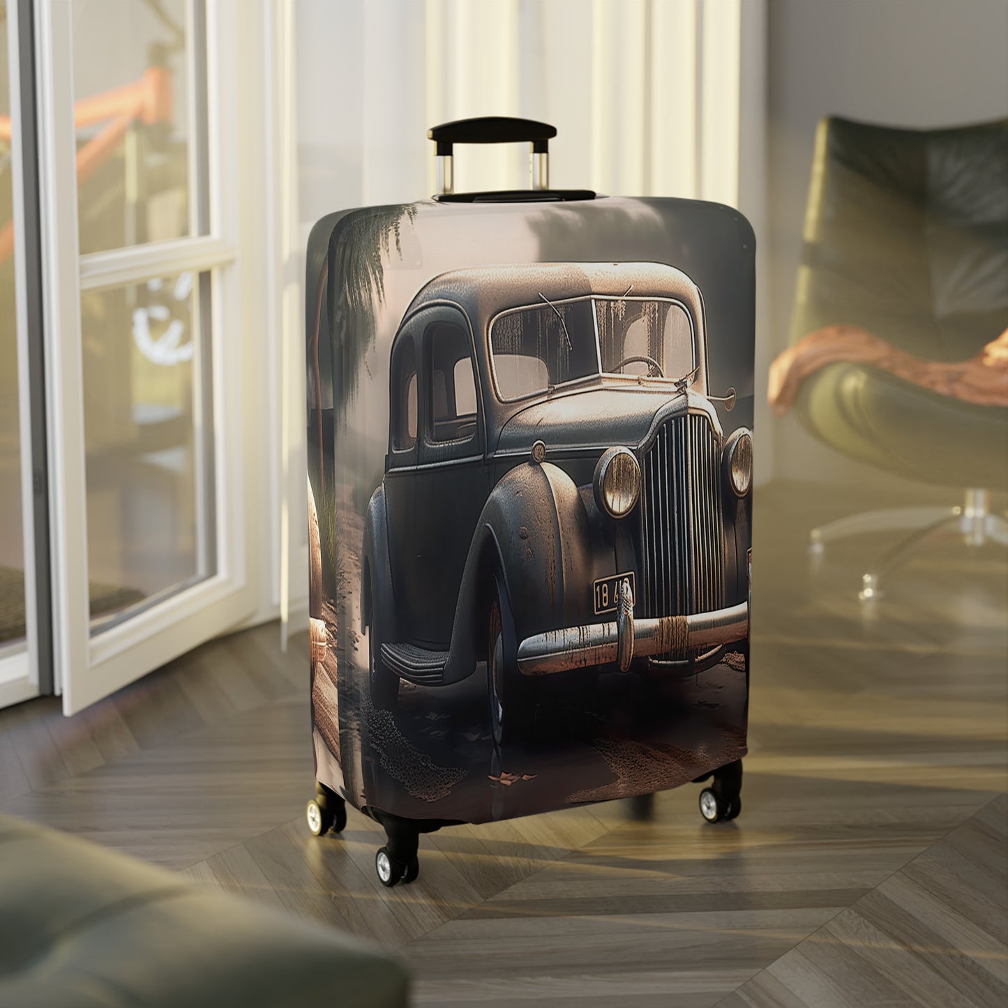 Luggage Cover, Vintage Car, awd-330