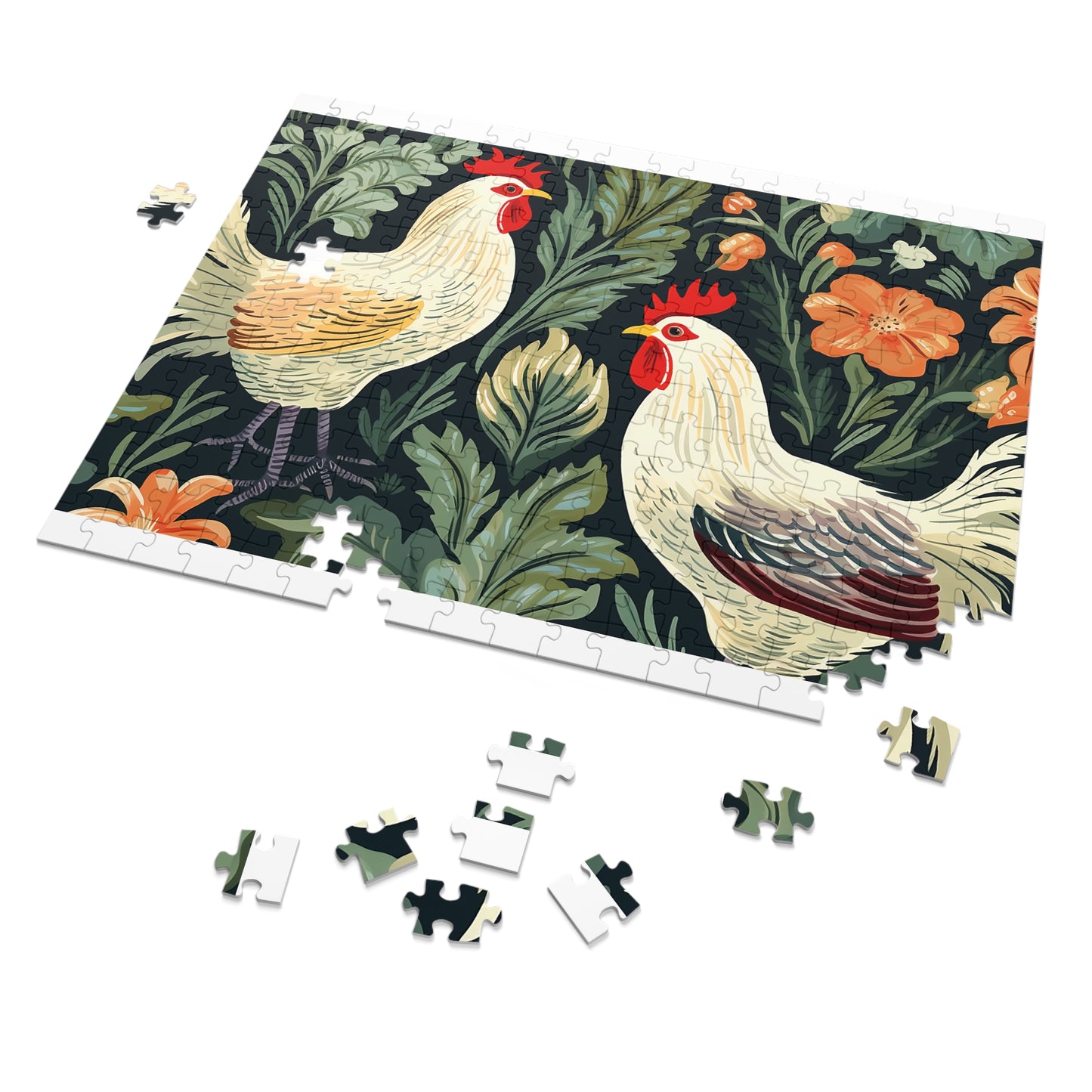 Jigsaw Puzzle, Chicken/Rooster, Personalised/Non-Personalised (30, 110, 252, 500,1000-Piece)