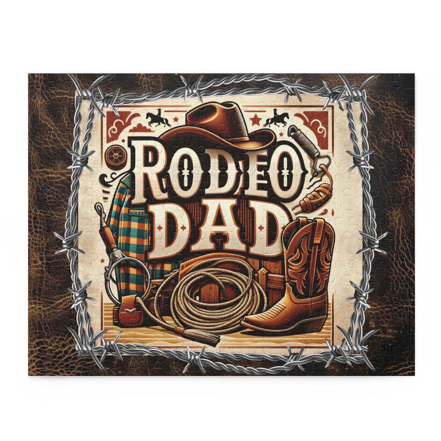 Puzzle, Western, Rodeo Dad  (120, 252, 500-Piece) awd-610