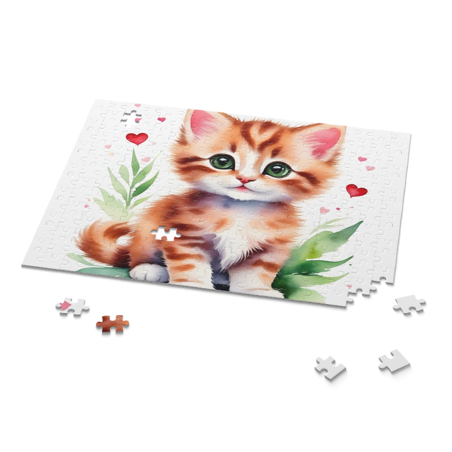 Personalised/Non-Personalised Puzzle, Cat (120, 252, 500-Piece)