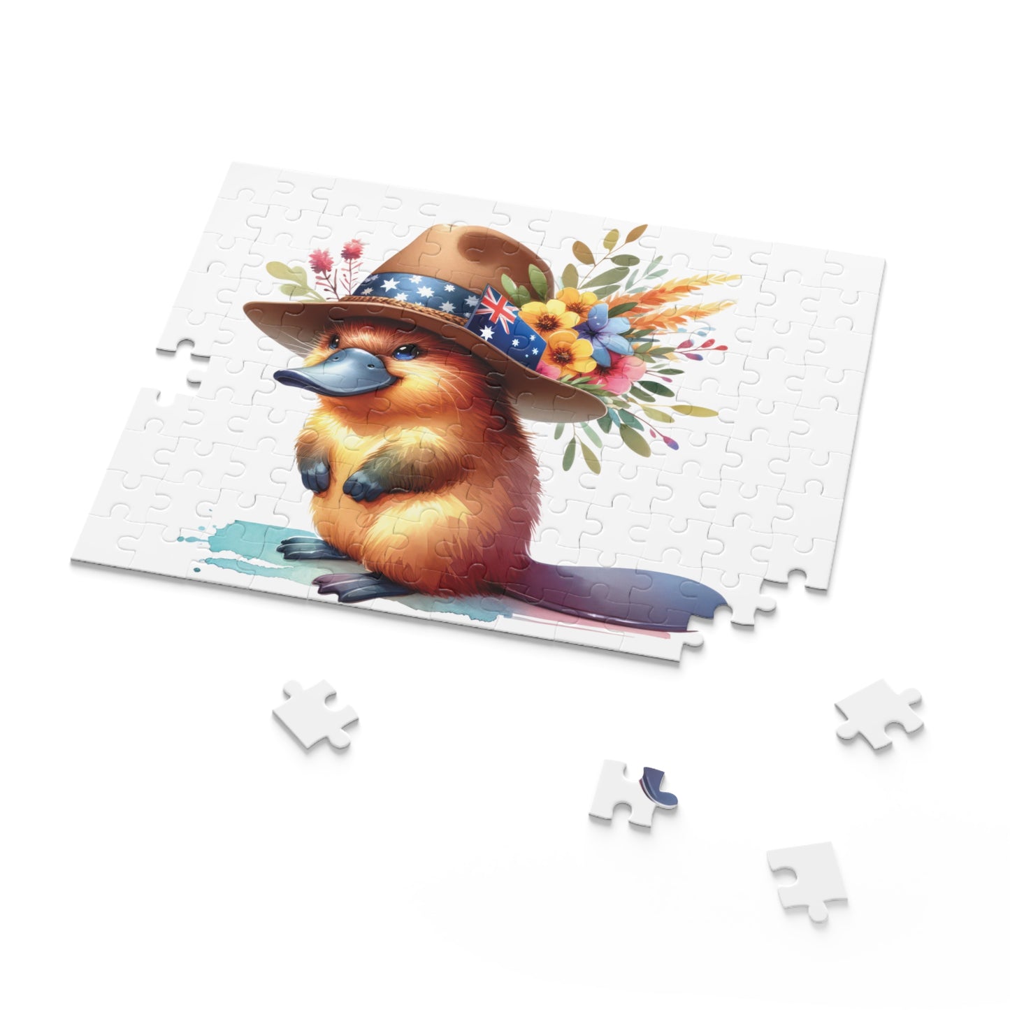 Personalised/Non-Personalised Puzzle, Platypus (120, 252, 500-Piece)