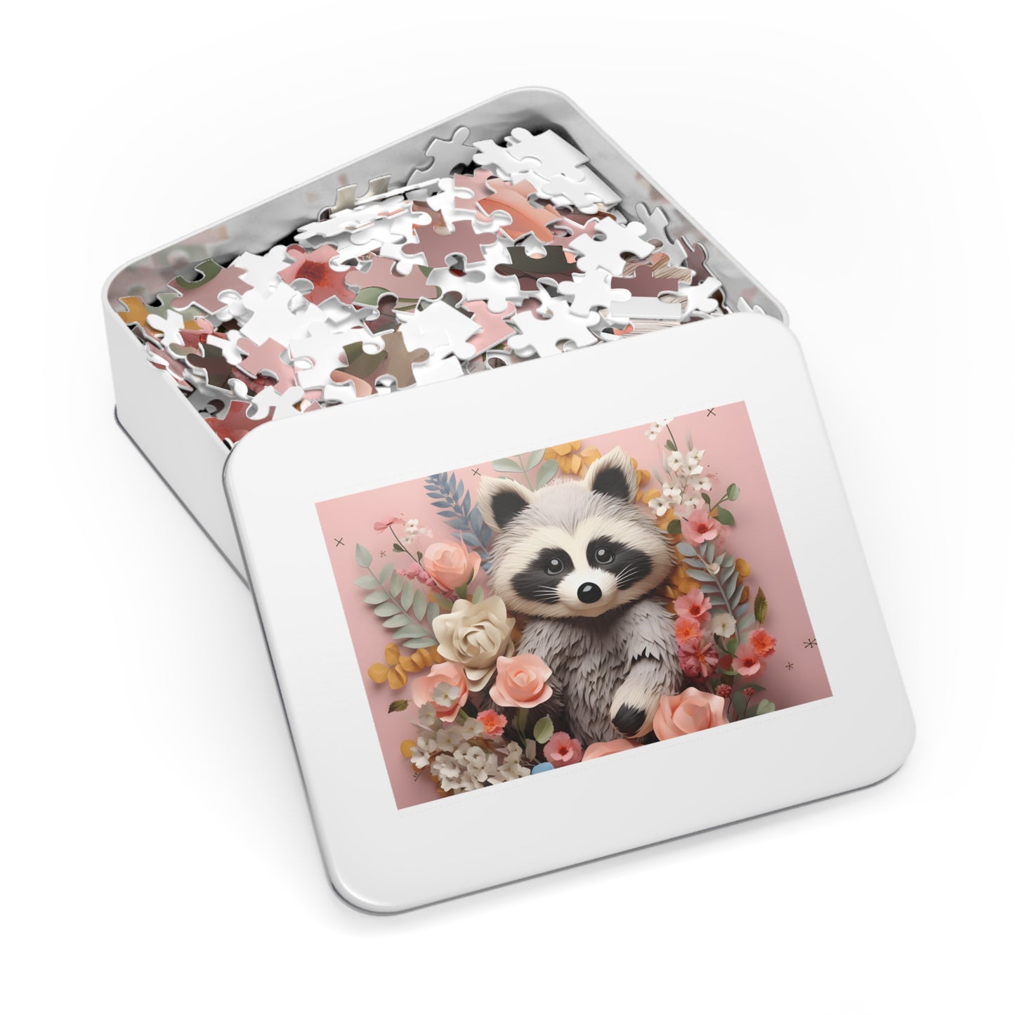 Jigsaw Puzzle, Racoon, Personalised/Non-Personalised (30, 110, 252, 500,1000-Piece)