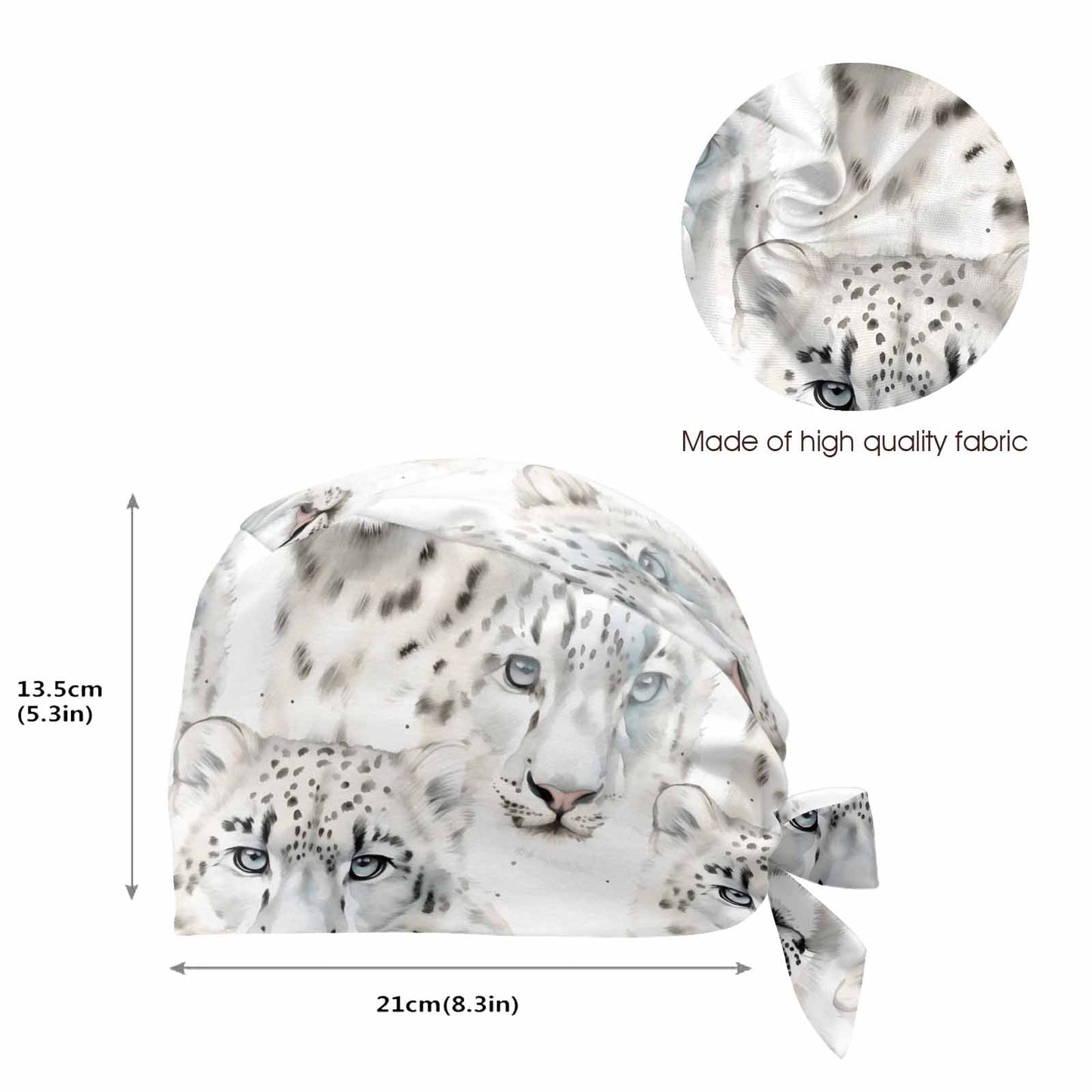 Snow Leopard  Scrub Cap