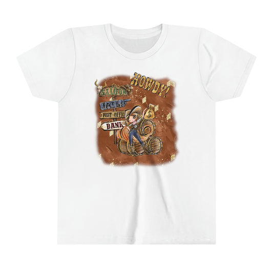 Youth Short Sleeve Tee, Cowgirl, Country and Western T-Shirt