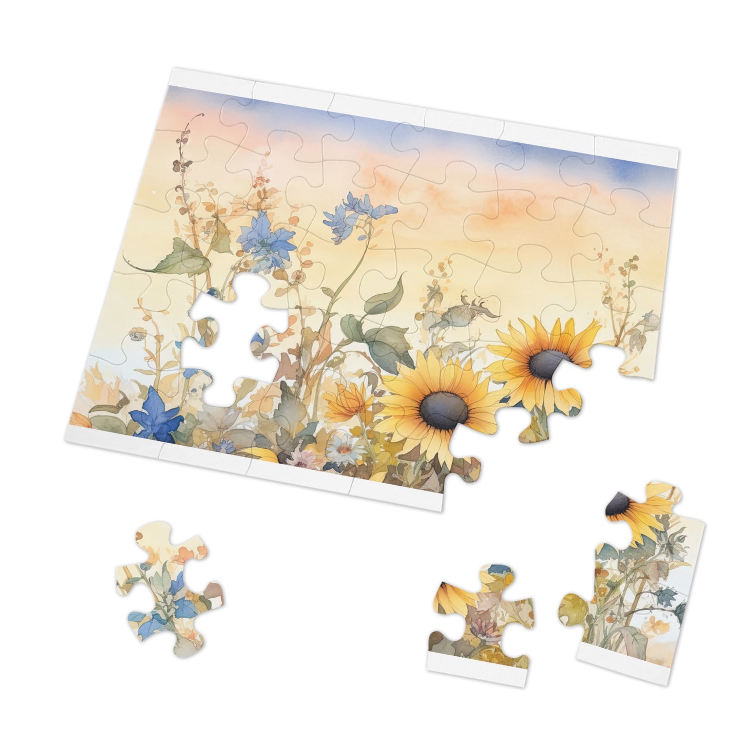 Jigsaw Puzzle, Floral, Personalised/Non-Personalised (30, 110, 252, 500,1000-Piece)