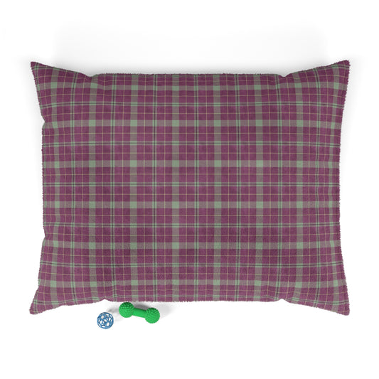 Luxury Pet Bed, feather soft fleece, Tartan