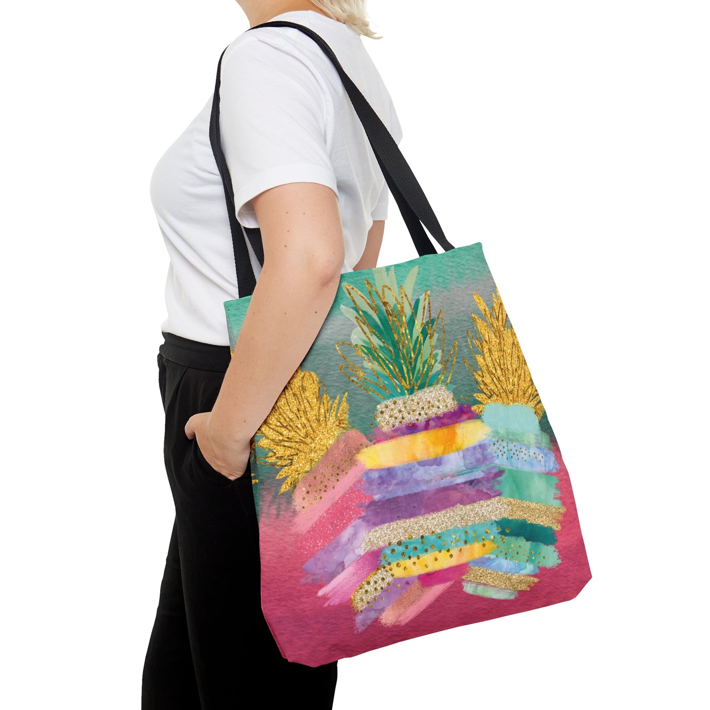 Tote Bag, Pineapples, Personalised/Non-Personalised Tote bag