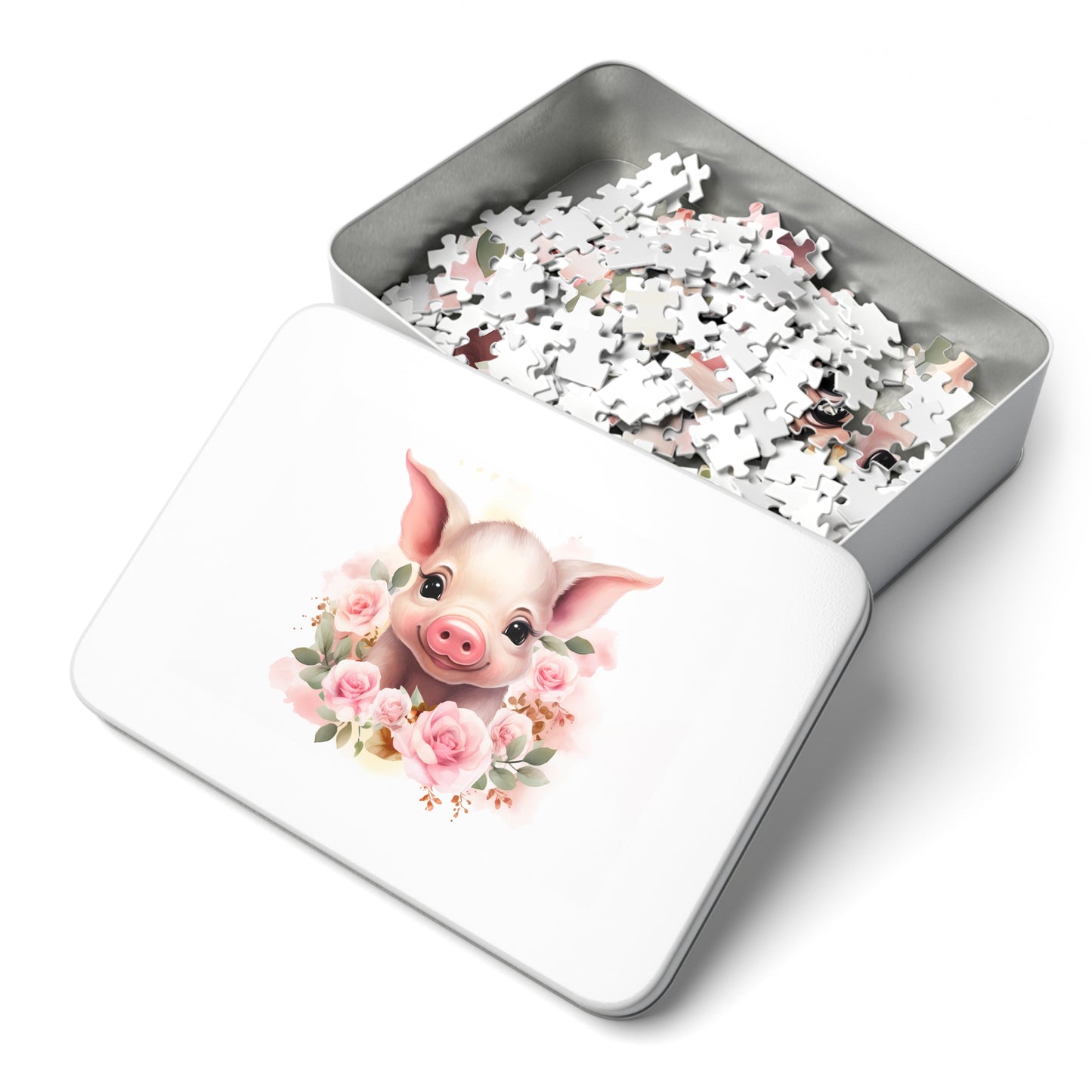 Jigsaw Puzzle, Pig, Personalised/Non-Personalised (30, 110, 252, 500,1000-Piece)