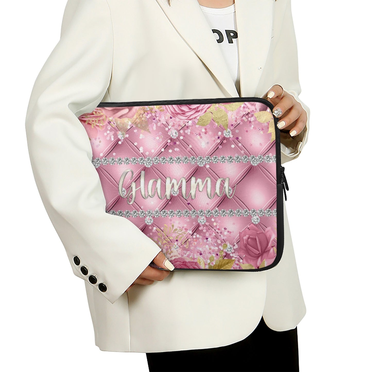 Laptop Sleeve - without handles - Pink Floral - Glamma