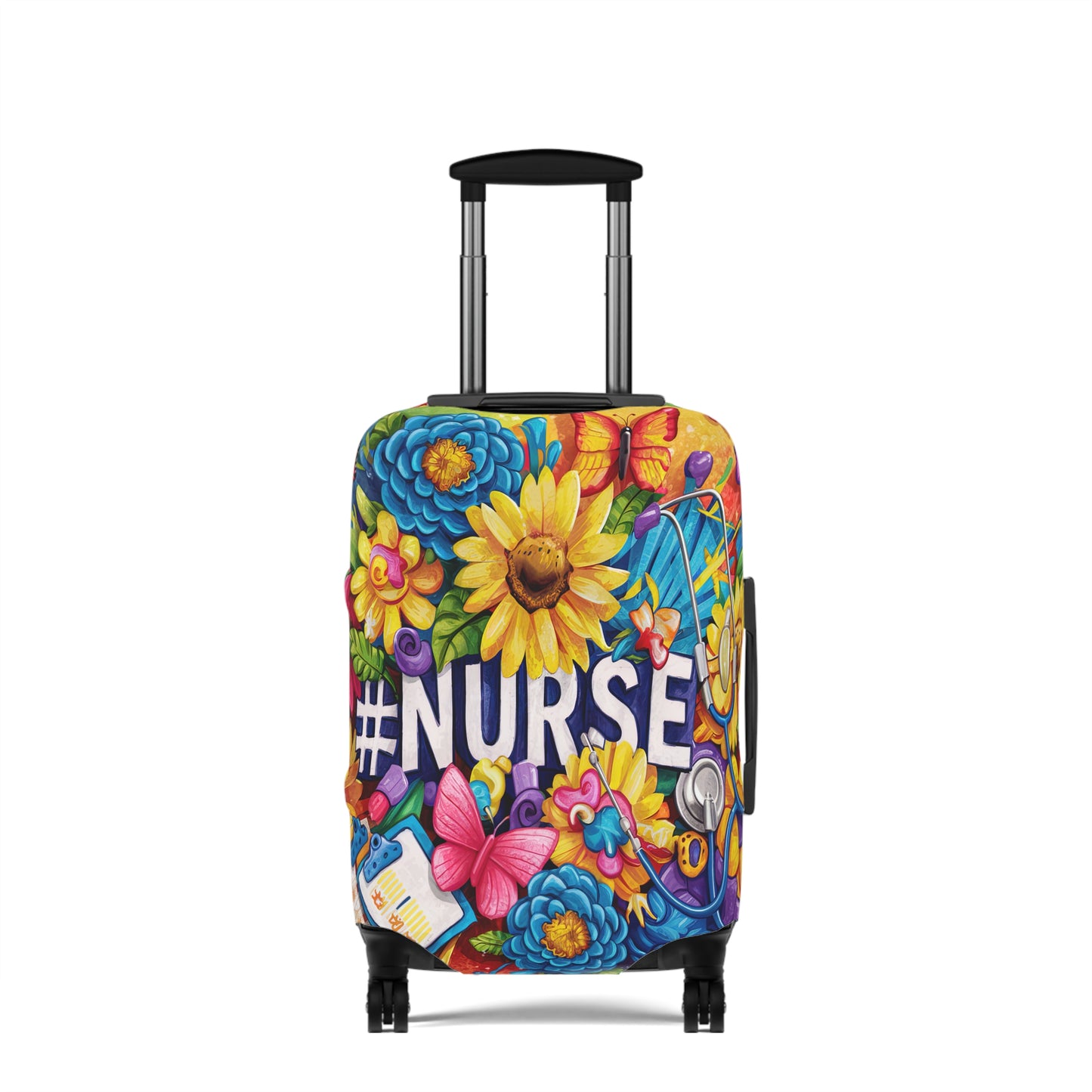 Luggage Cover, Floral, Nurse, awd-1728