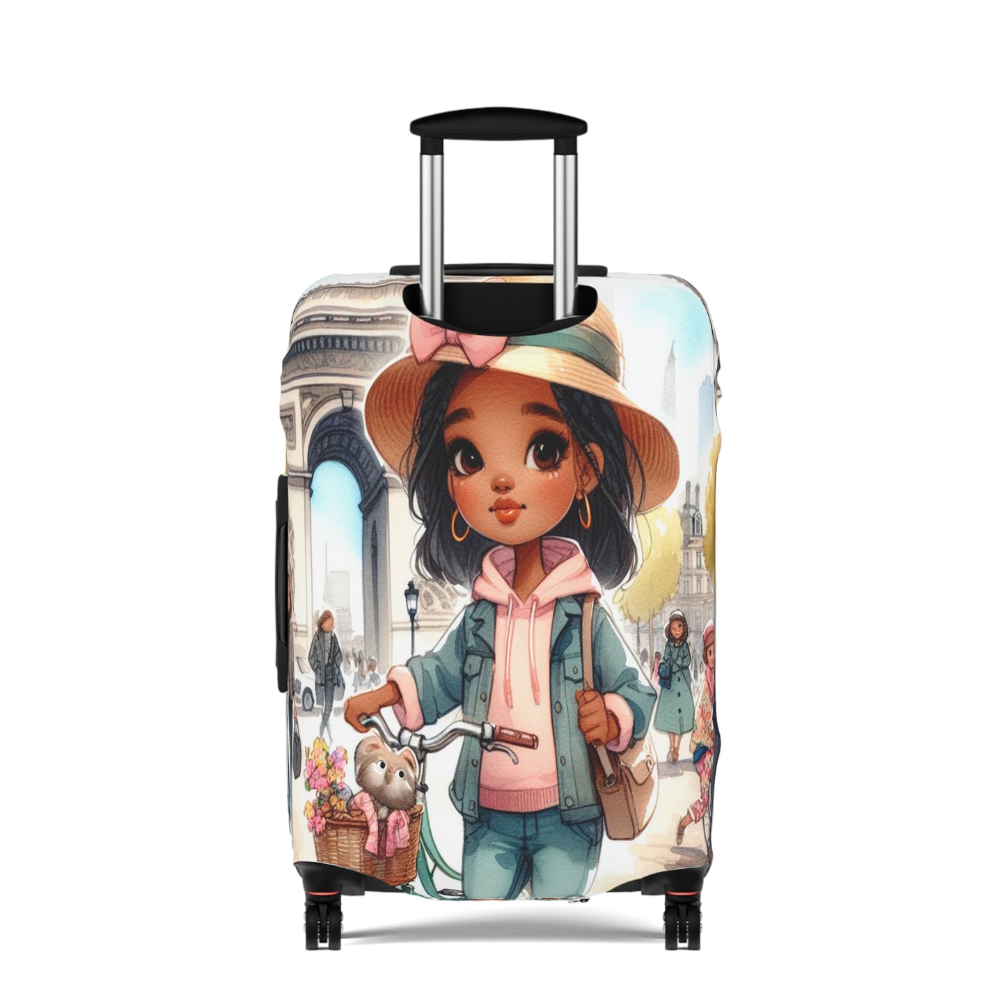 Luggage Cover, Just a Girl Who loves Travelling, awd-2110