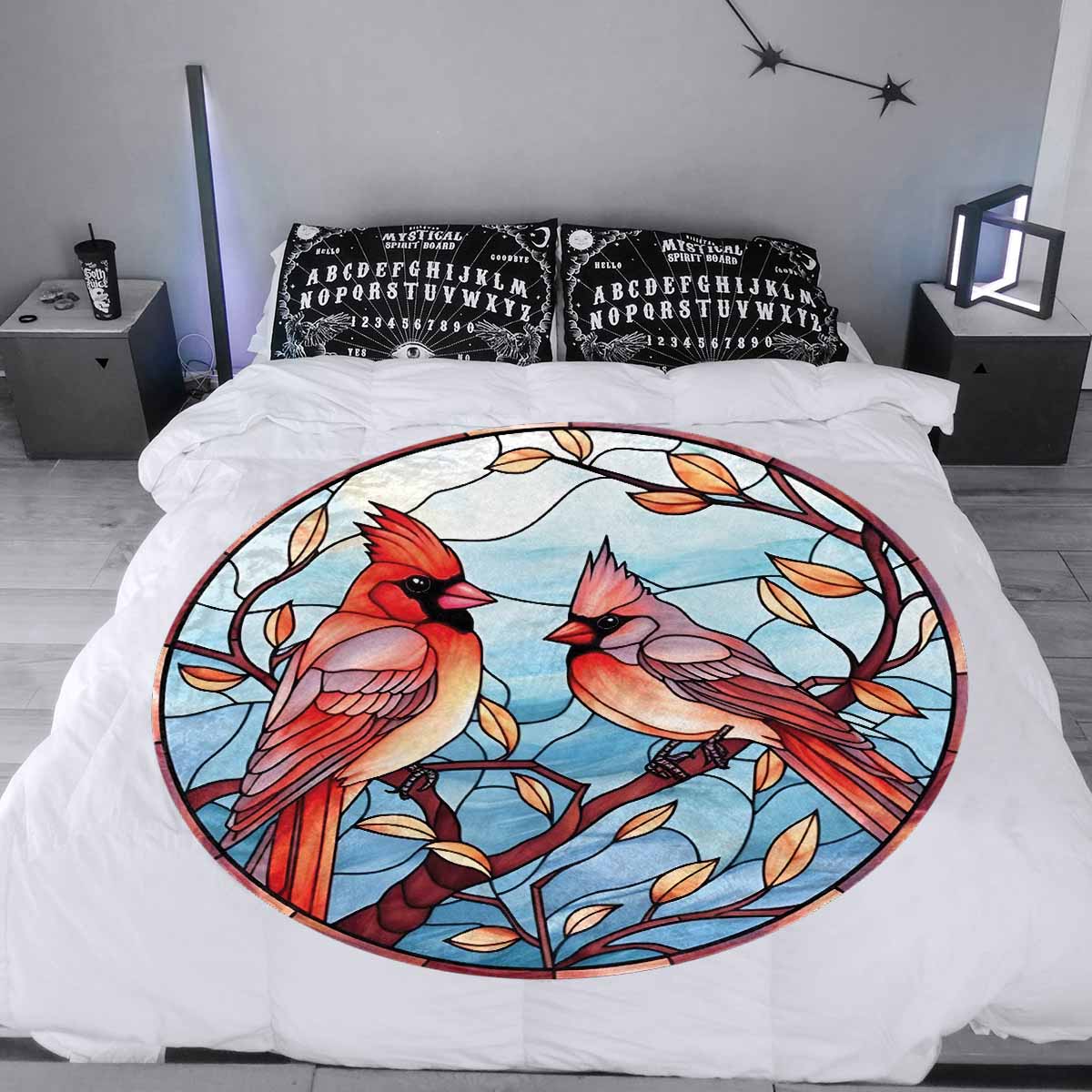 Mandalla_Awd35162  Circular Micro Fleece Blanket 60"