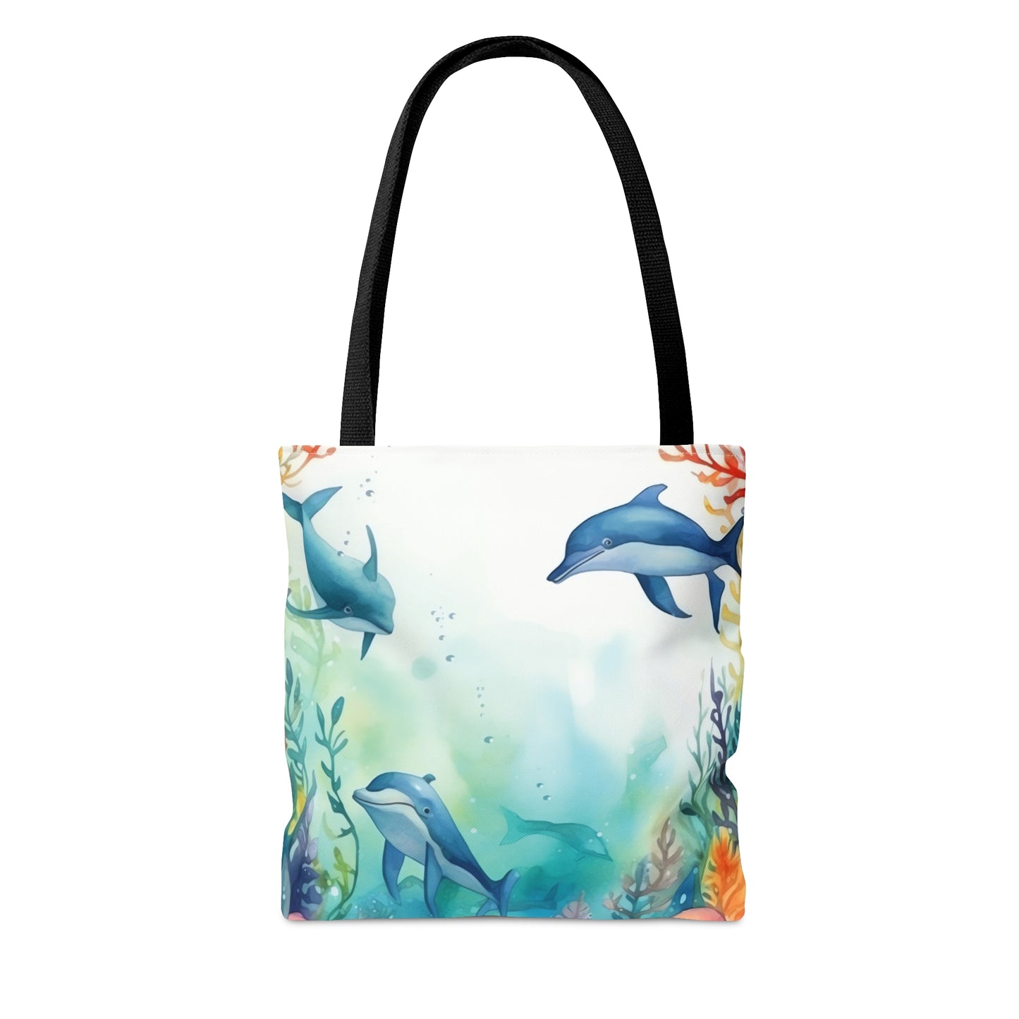 Tote Bag, Nautical Dolphin bag, Beach Tote Bag