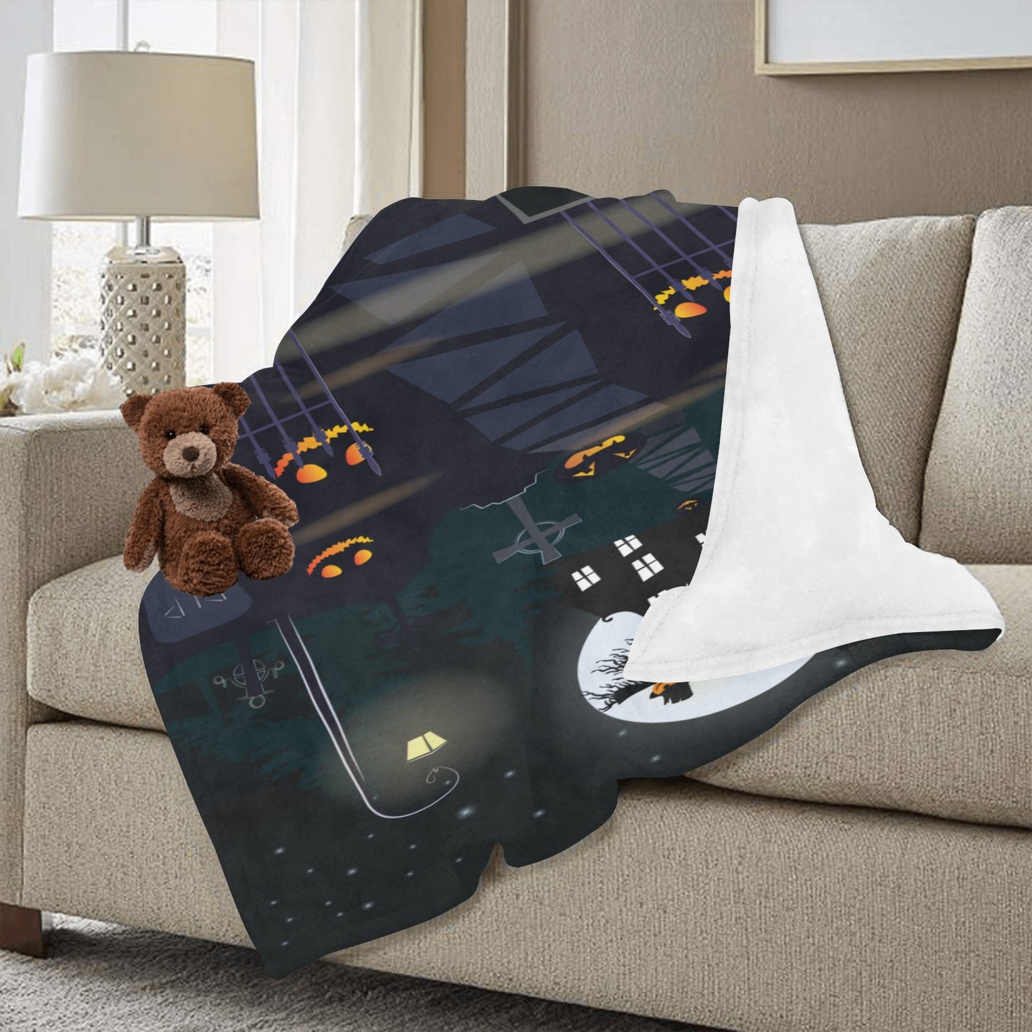 Halloween Ultra-Soft Micro Fleece Blanket 50"x60" (Thick)