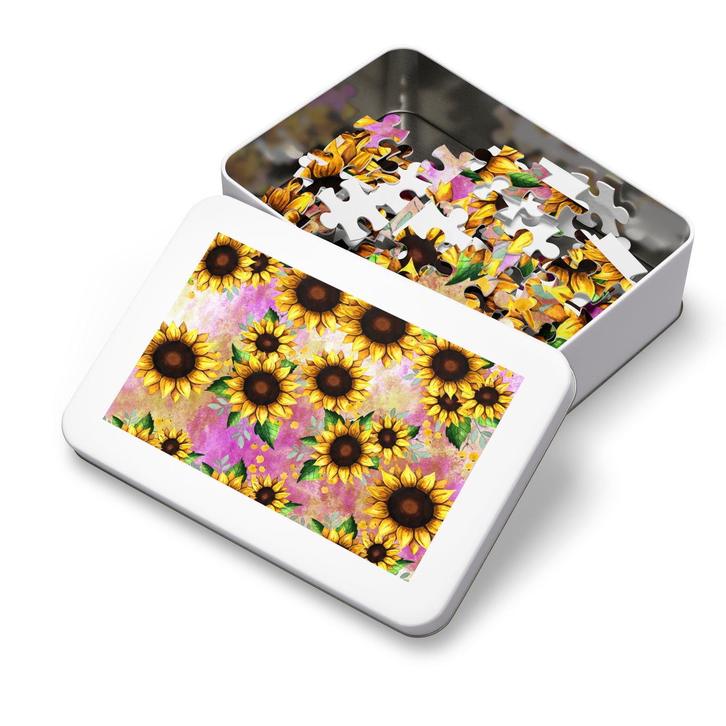 Jigsaw Puzzle, Sunflower, Personalised/Non-Personalised (30, 110, 252, 500,1000-Piece)