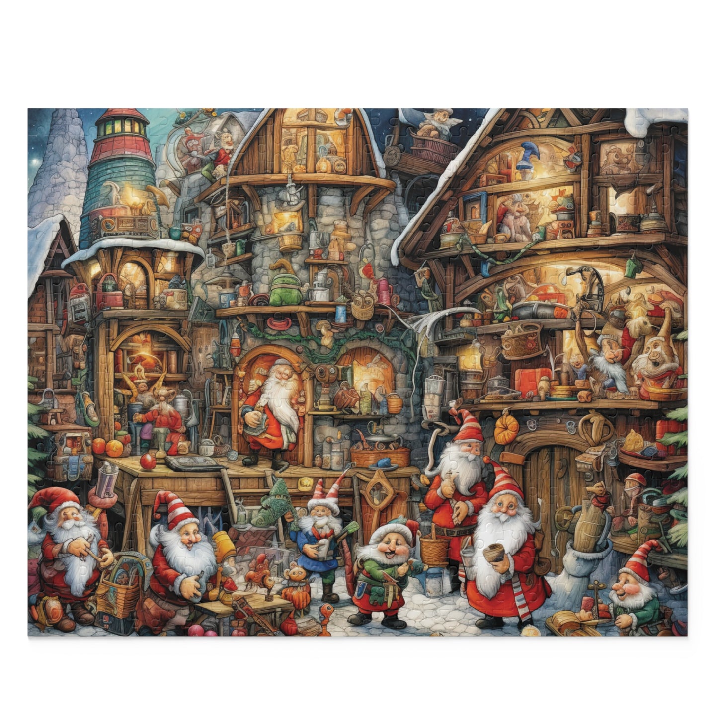 Personalised/Non-Personalised Puzzle, Christmas (120, 252, 500-Piece)