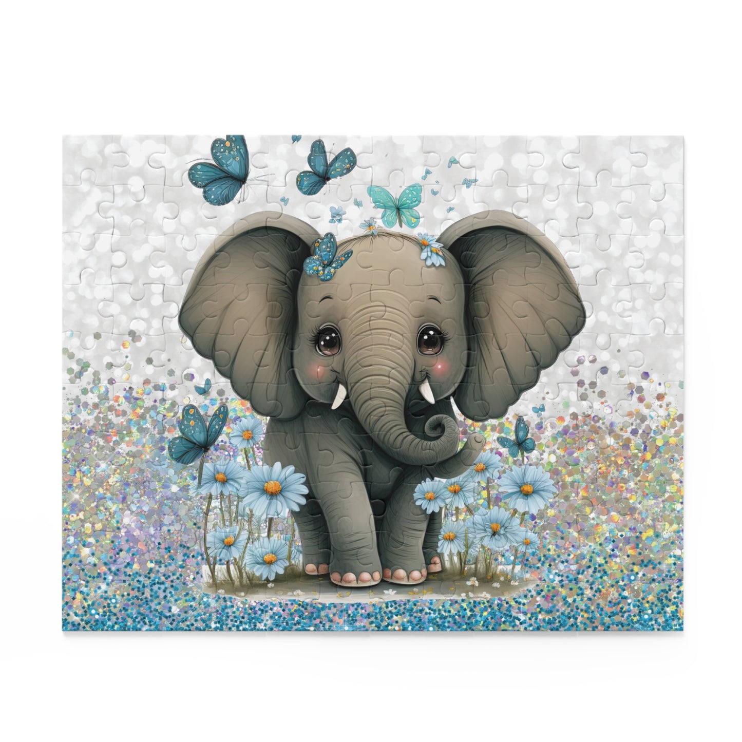 Personalised/Non-Personalised Puzzle, Elephant (120, 252, 500-Piece)